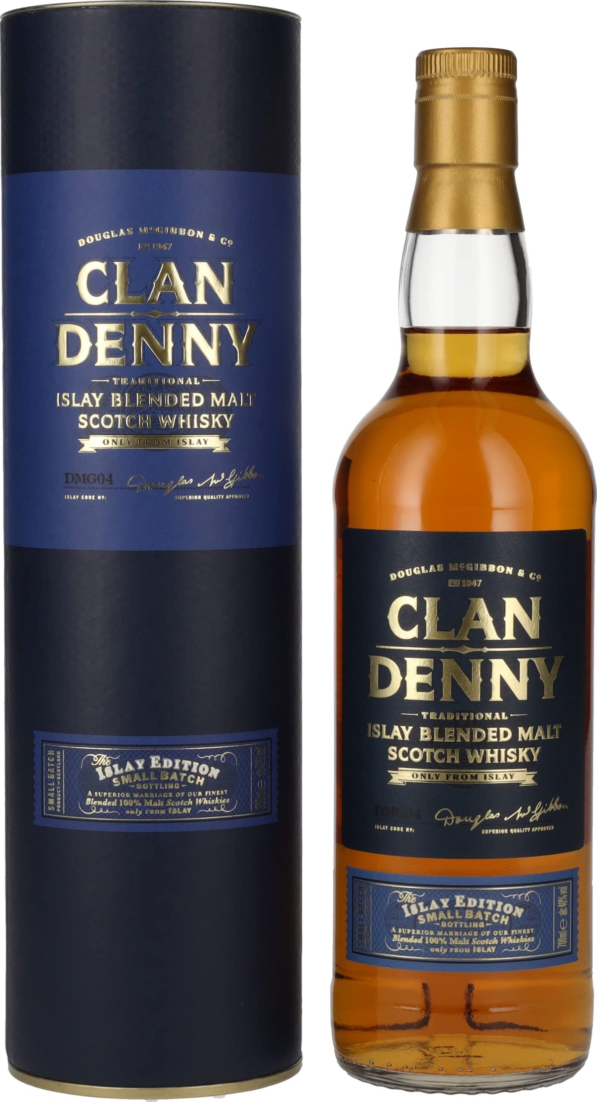 Douglas McGibbon's CLAN DENNY Blended Malt ISLAY EDITION 40% Vol. 0,7l in Giftbox