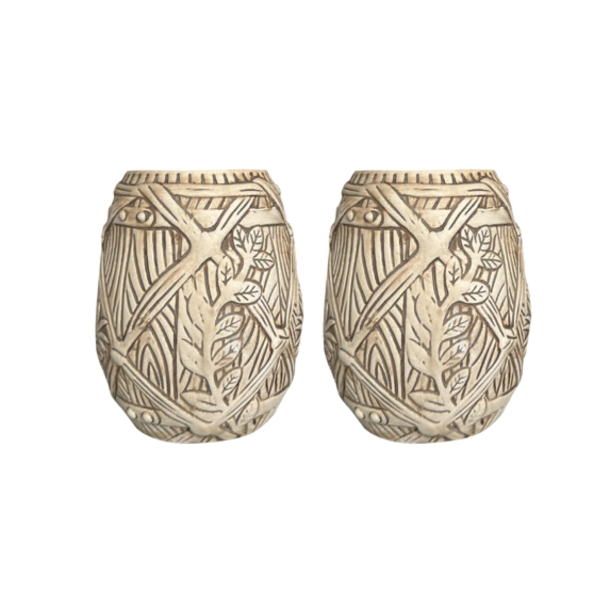 Planteray Rum Gran Anejo, 700ml, Confezione Regalo con 2 Tiki Mug, Rum Scuro Artigianale, Note Speziate e Vanigliate, Invecchiato 3 Anni, Miscela da Guatemala e Belize, Affinato in Francia, 42% Vol.