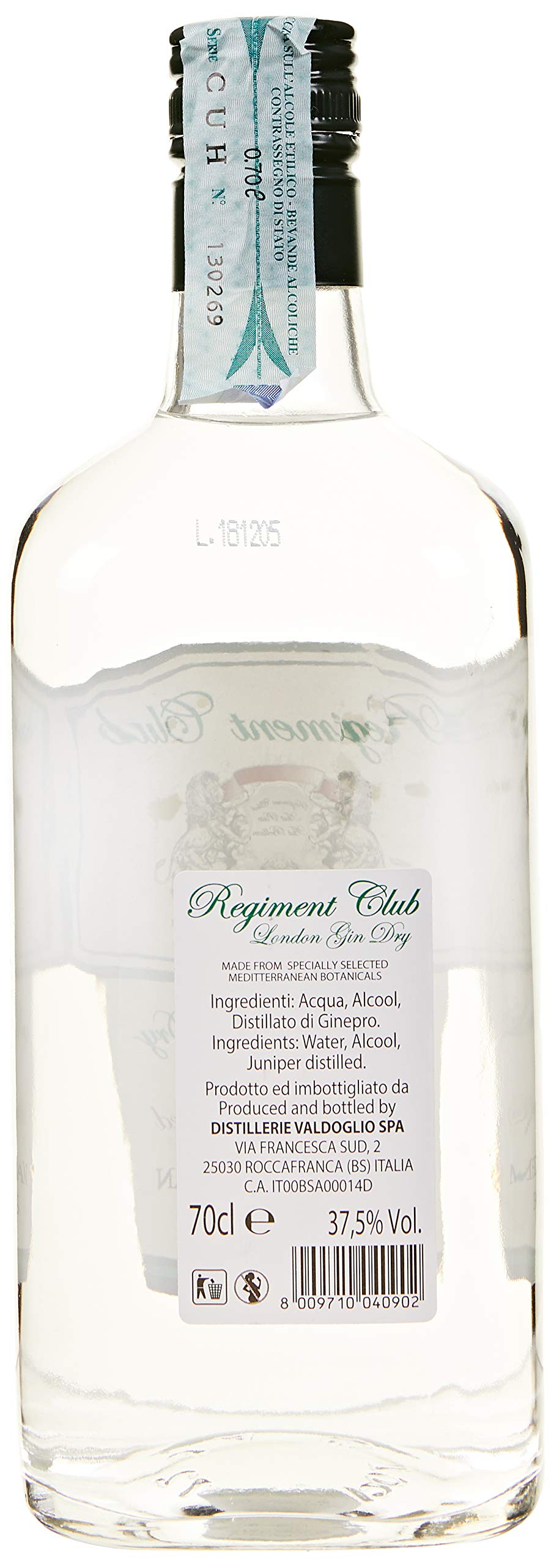 Regiment Club London Dry Gin Ml.700