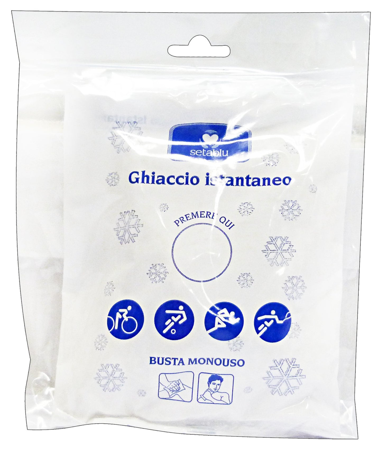 Ghiaccio istantaneo monouso setablu