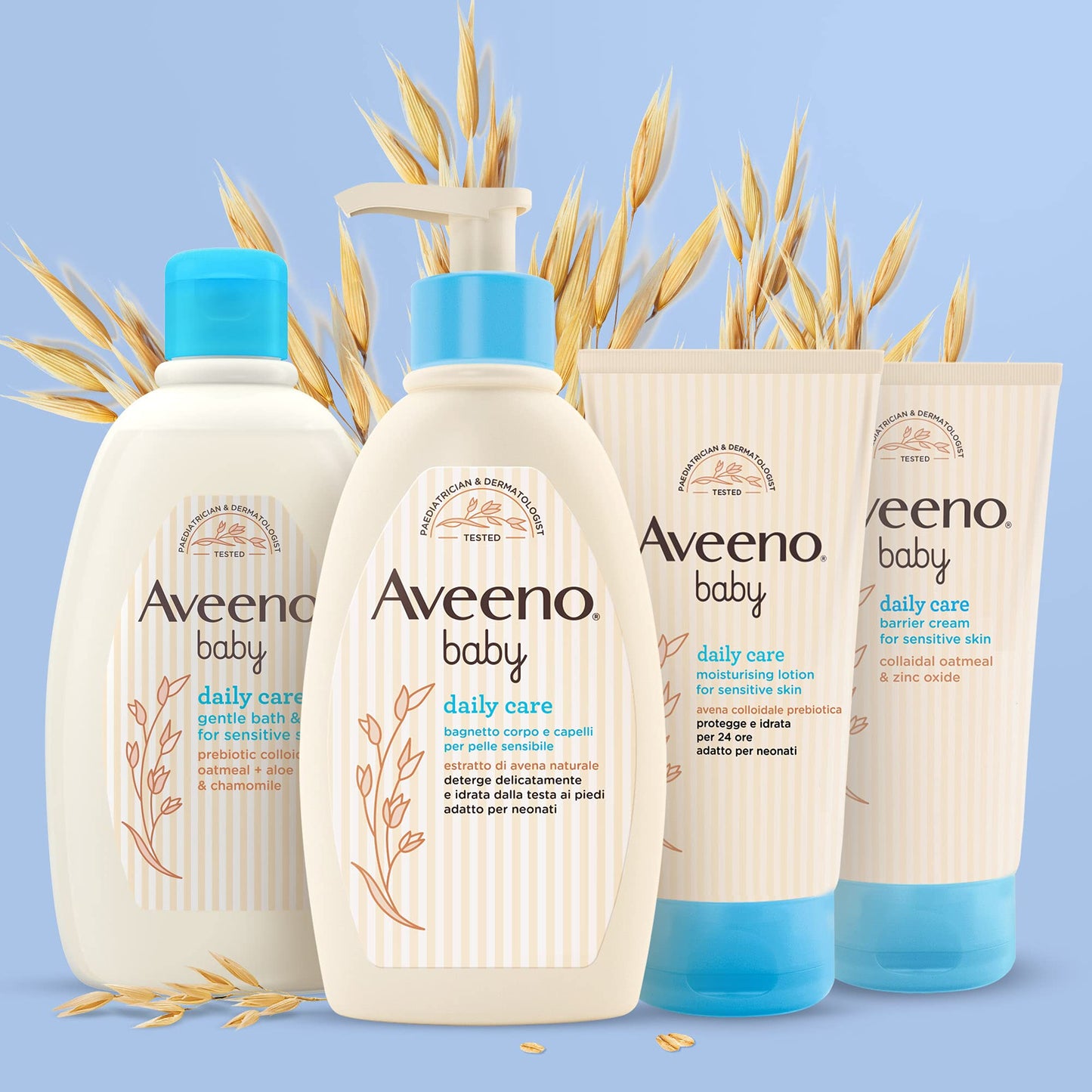Aveeno Baby Daily Care, Bagnetto Corpo E Capelli, Per Pelle Sensibile, Formula Delicata, Per Neonati - 300 ml