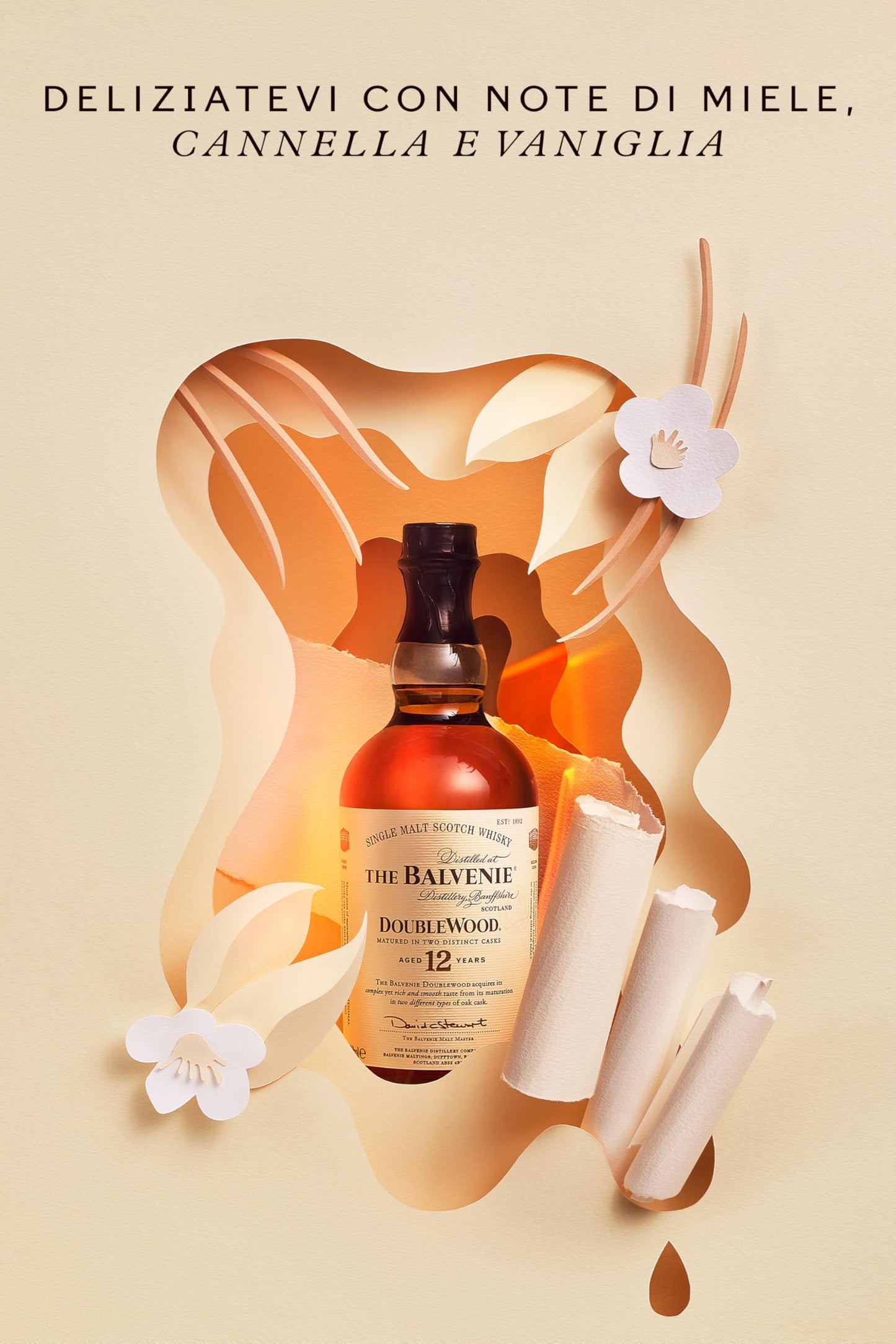 The Balvenie DoubleWood Single Malt Scotch Whisky 12 Anni, 70cl