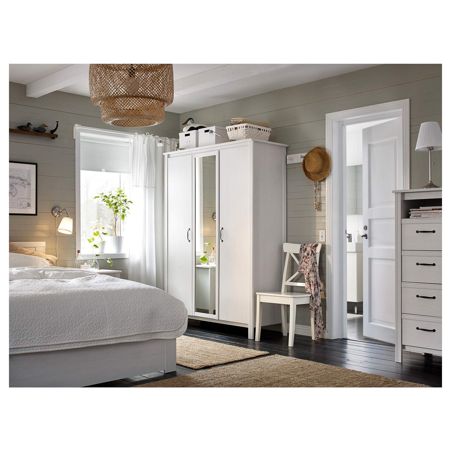 IKEA INGOLF sedia bianco