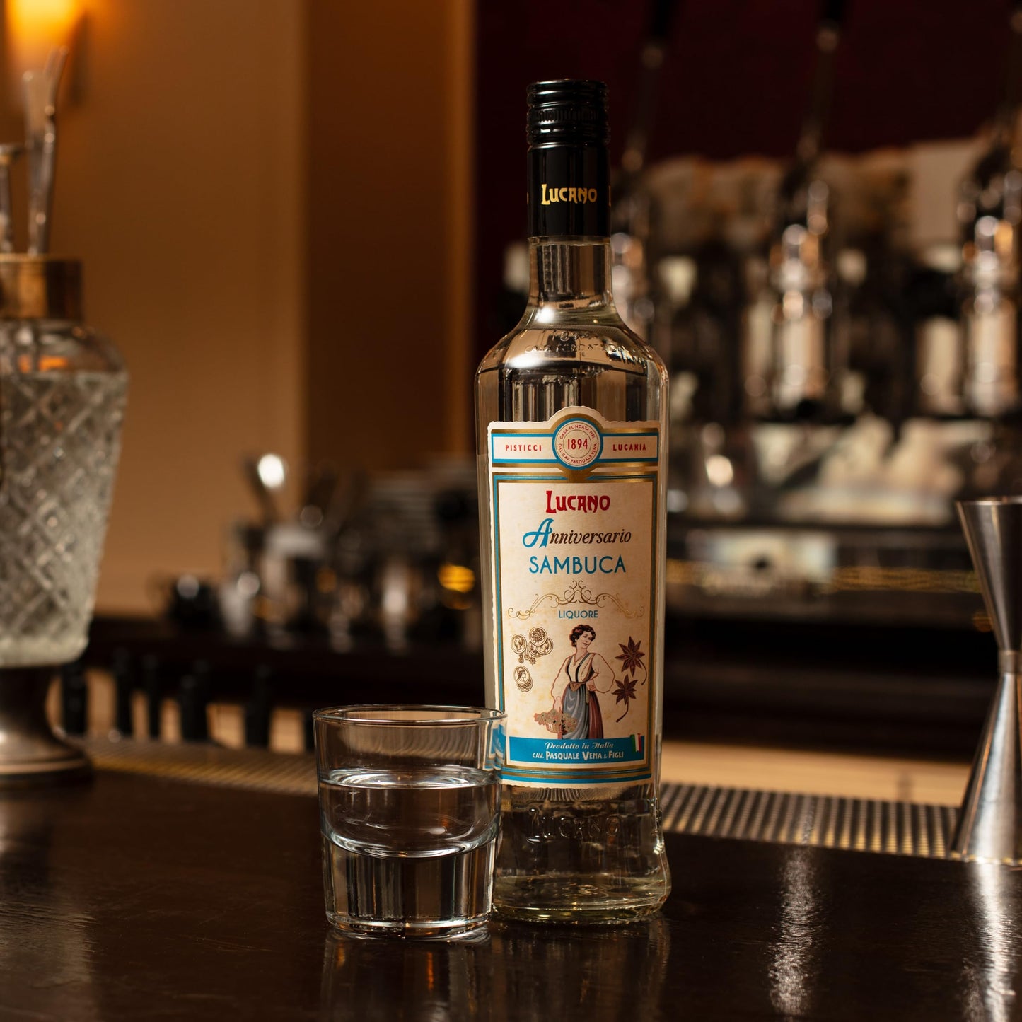 Lucano Anniversario Sambuca 40% Vol - Bottiglia da 70 cl