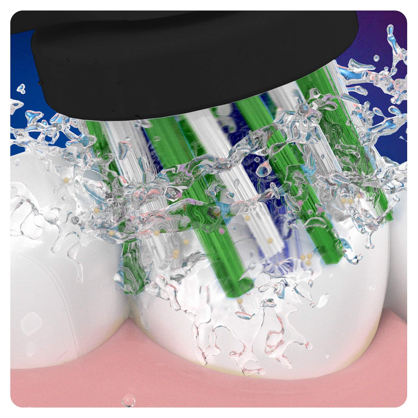 Testine Di Ricambio nere Oral-B Cross Action, Confezione Da 5 Pezzi