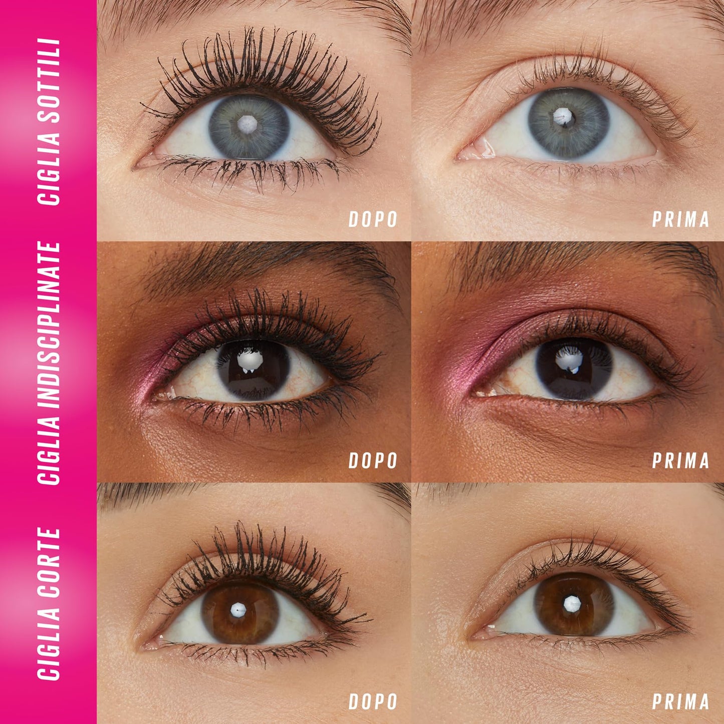 Maybelline New York, Mascara Volumizzante Waterproof, Definizione e Apertura Ciglia Per Ciglia, Con Pro Vitamina B5, Ciglia Sensazionali Firework, Tonalità: Nero