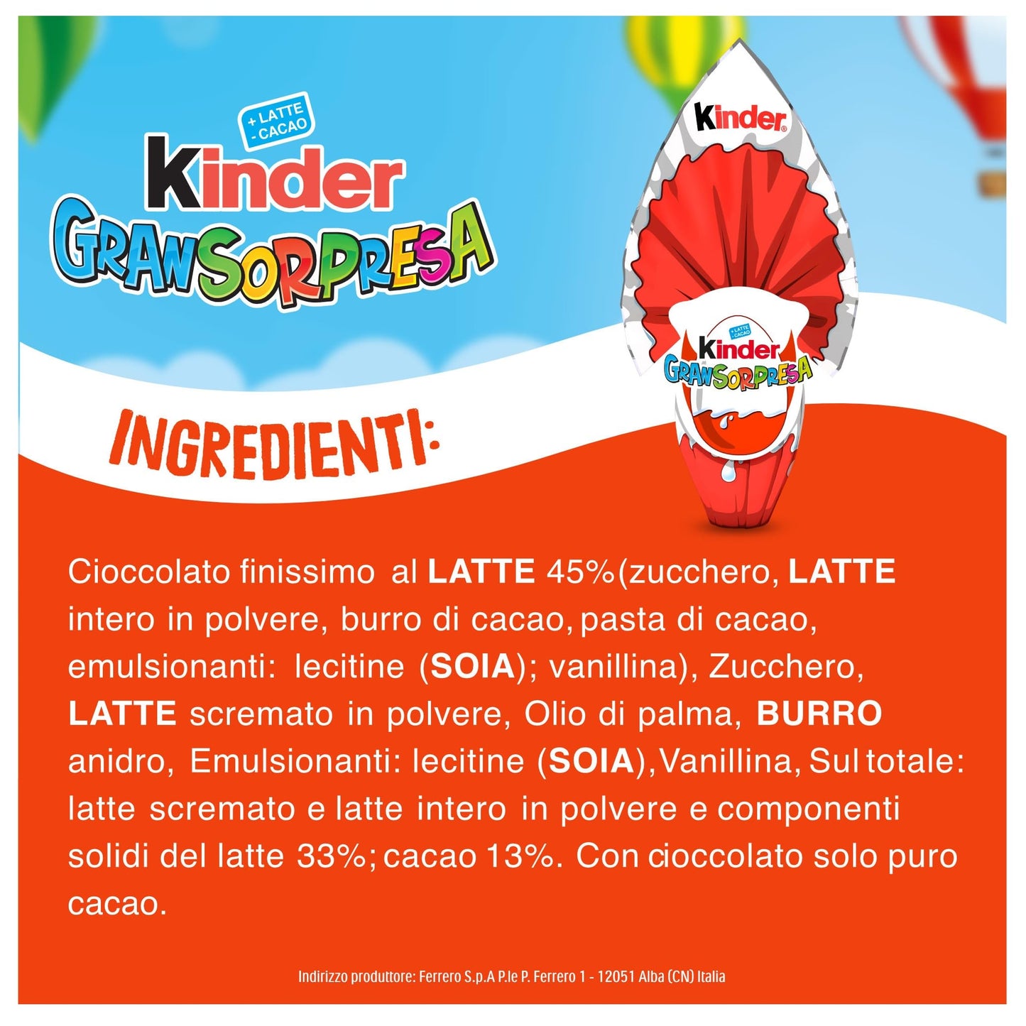Kinder GranSorpresa Maxi Barbie - Uovo di Pasqua Kinder 2025, Finissimo Cioccolato al Latte con Sorpresa Barbie, Idea Regalo Pasqua, 220 Grammi