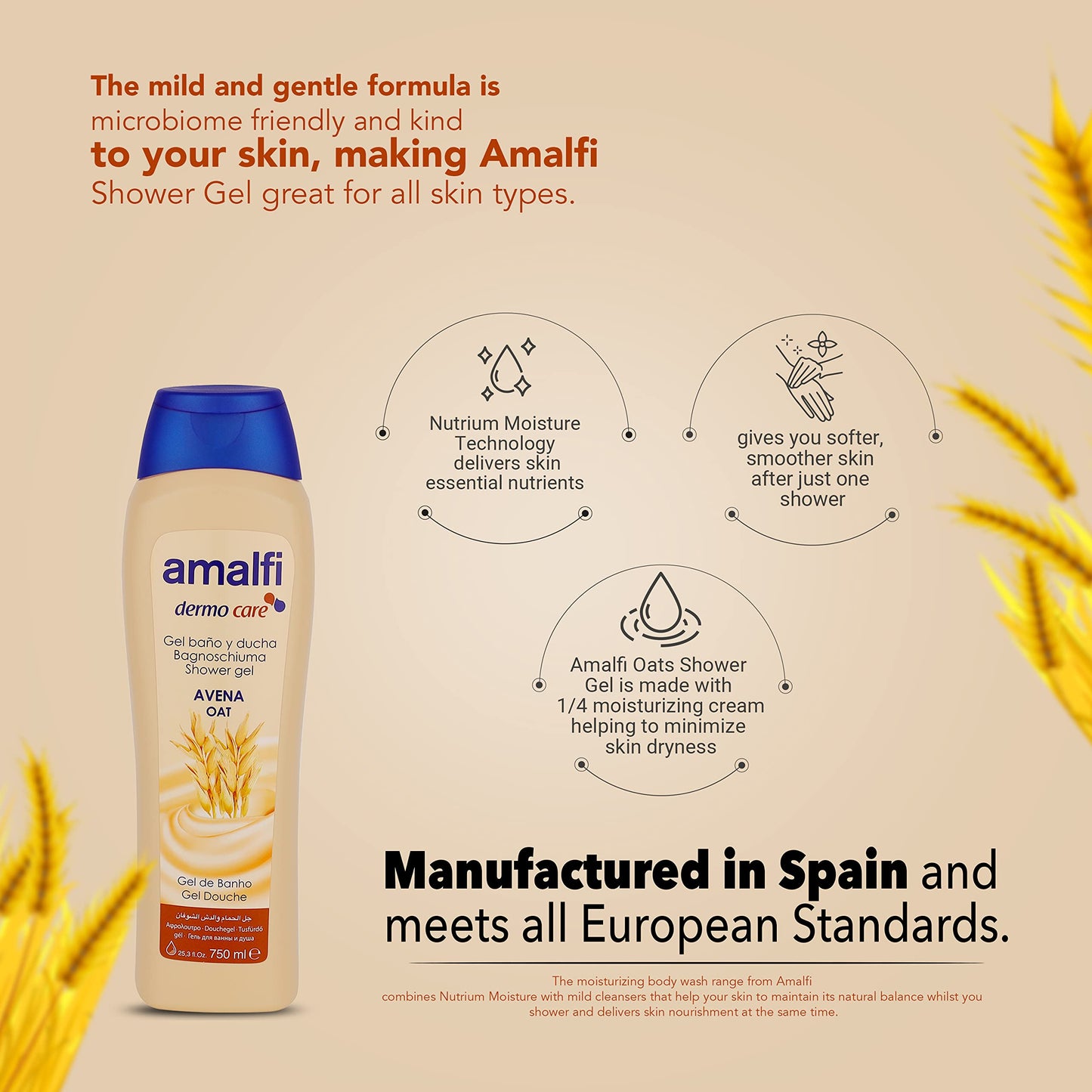 GEL BAÑO Y DUCHA AVENA NATURAL 750 ML.