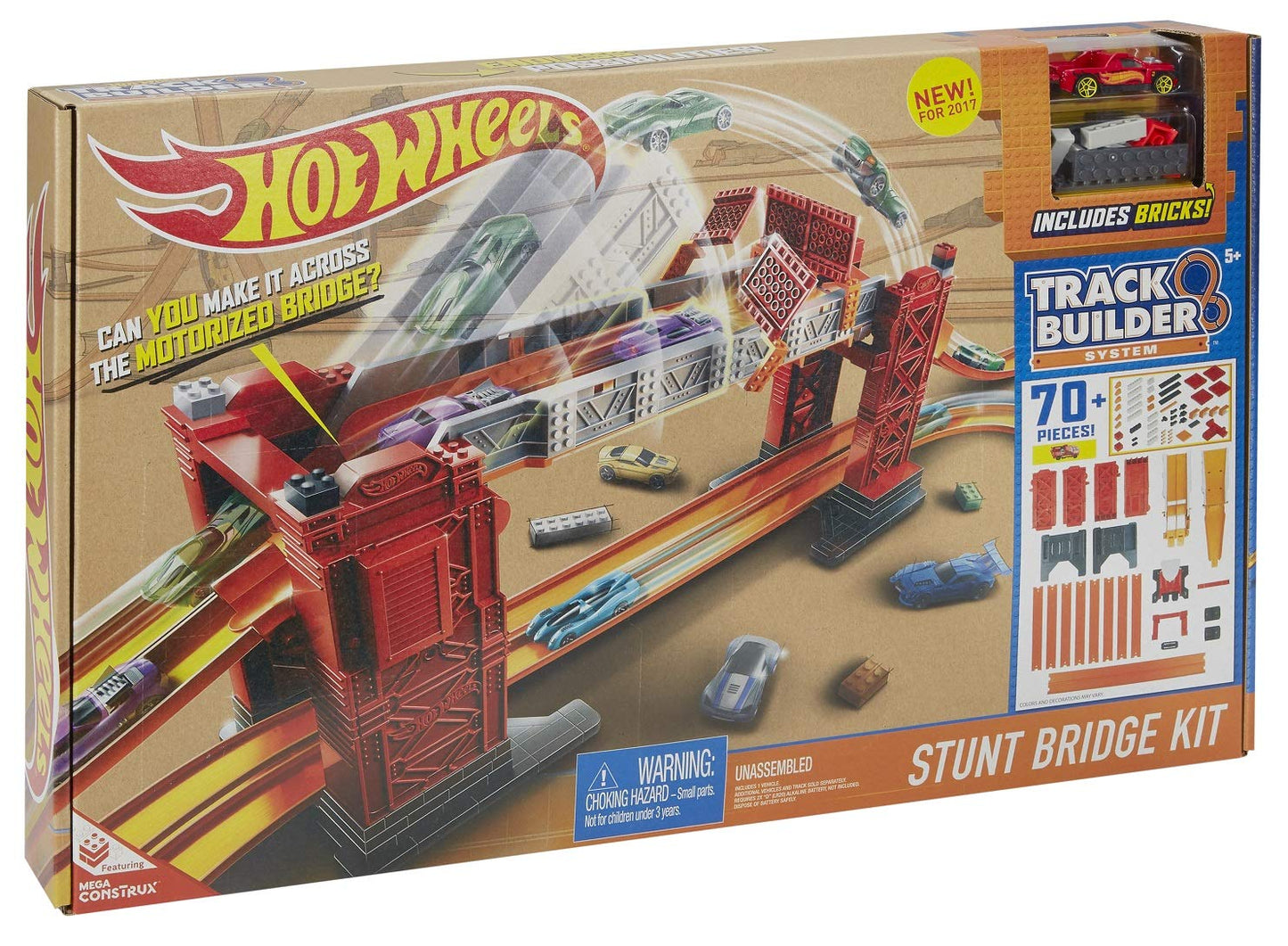 Hot Wheels DWW97 - Track Builder Ponte delle Acrobazie