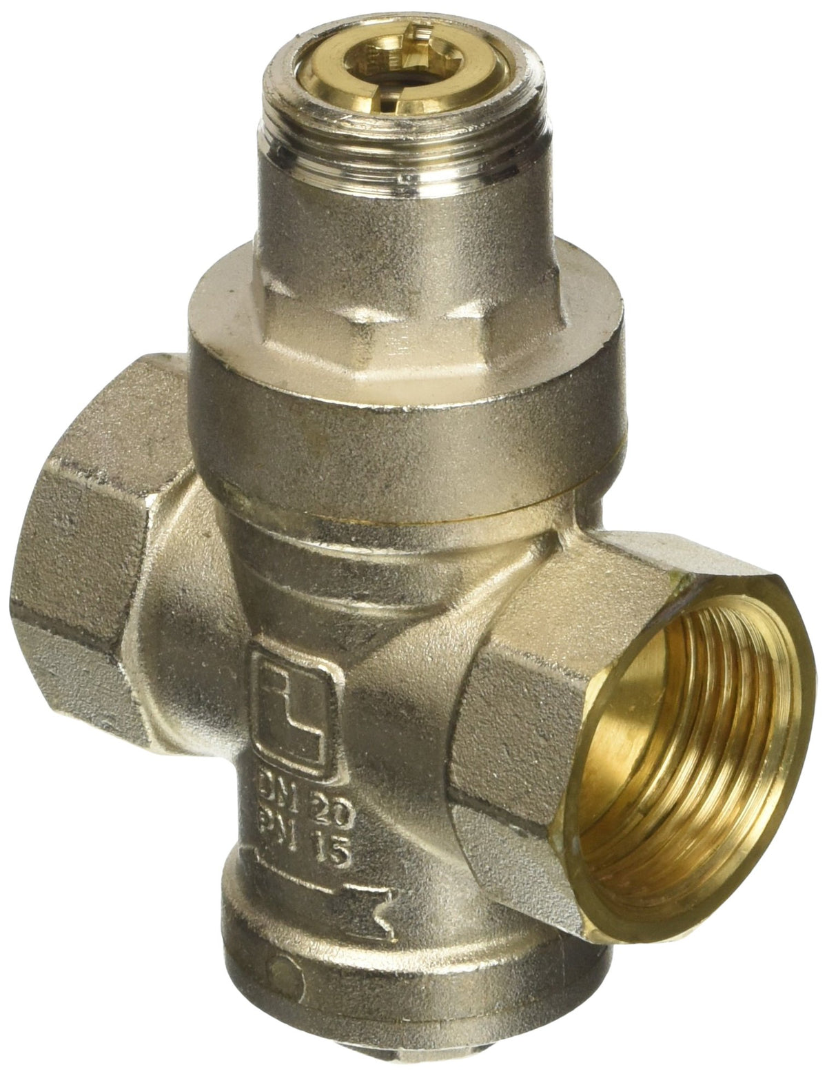 Riduttore Di Pressione "Minibrass" Corpo In Ottone Nichelato. Funzionamento A Pistone Con Sede Compensata. Taratura Tra 1 E 4 Bar.