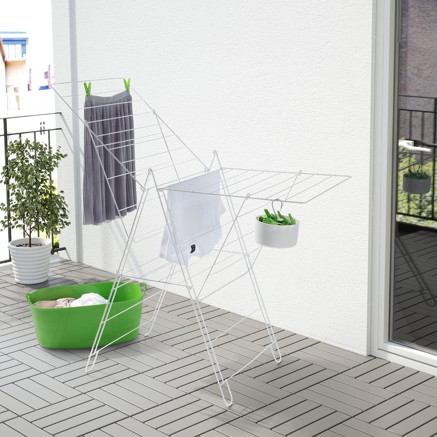 Ikea Gelo Stendibiancheria Indoor Outdoor Bianco 402.448.31