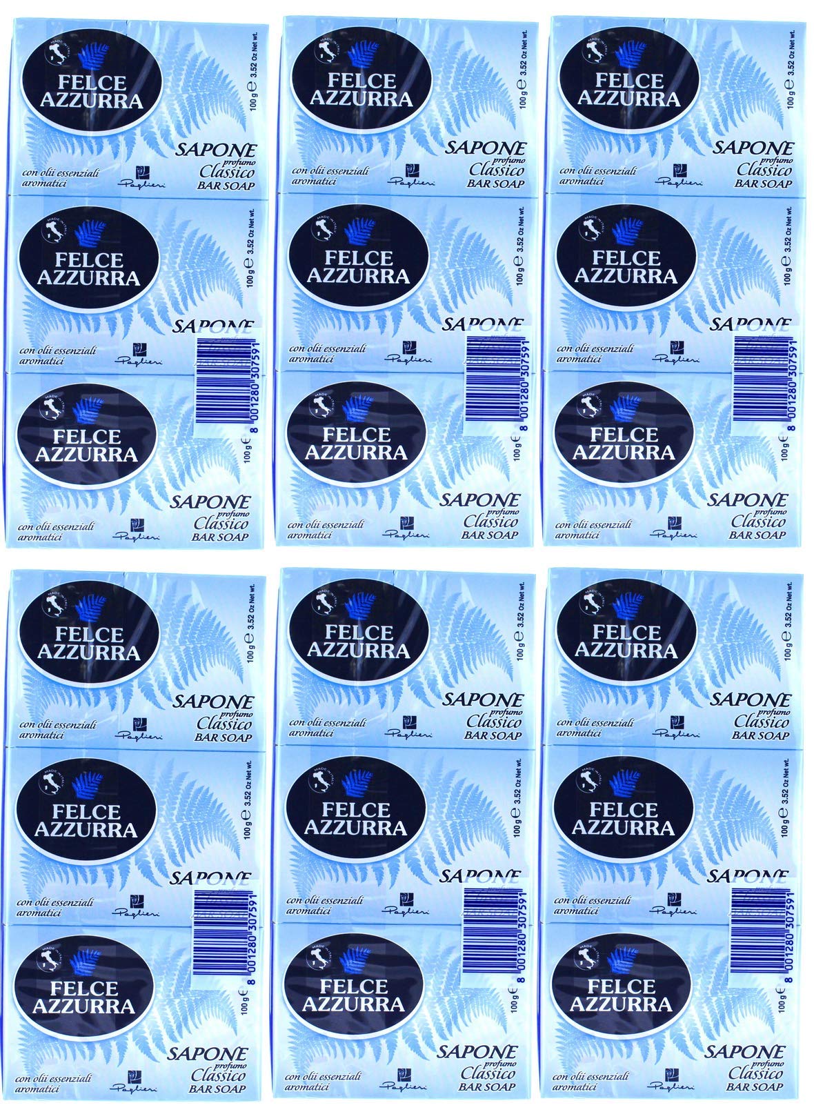 FELCE AZZURRA SAPONETTA PROFUMO CLASSICO 18X100GR