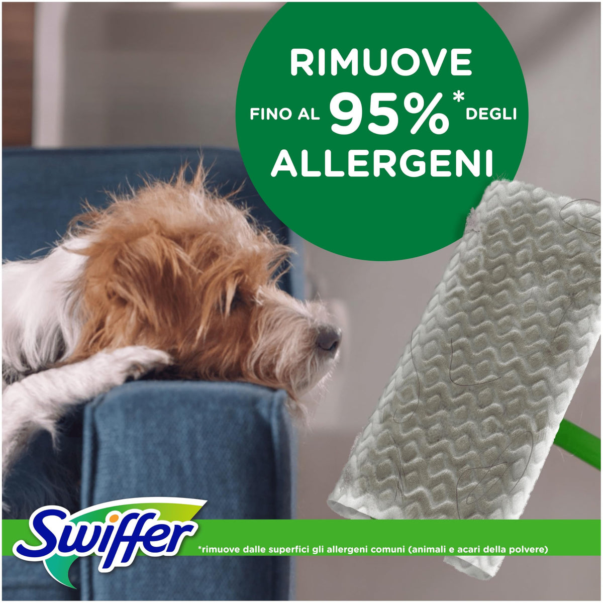 Swiffer Starter Kit Catturapolvere E Lavapavimenti Per La Pulizia Di Pavimenti In Legno E Altri Materiali, Include: 1 Scopa, 8 Panni Catturapolvere, 3 Panni Lavapavimenti