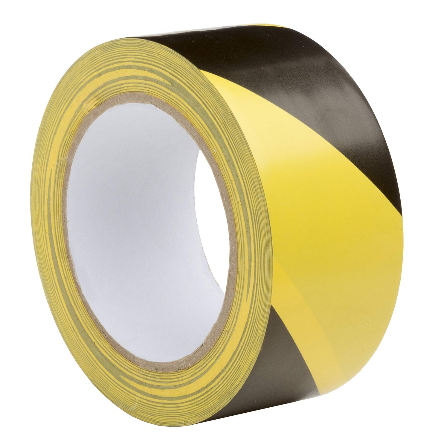 NASTRO ADESIVO GIALLO/NERO MM.50X33MT IN PVC per la definizione di aree e la segnalazione di ostacoli