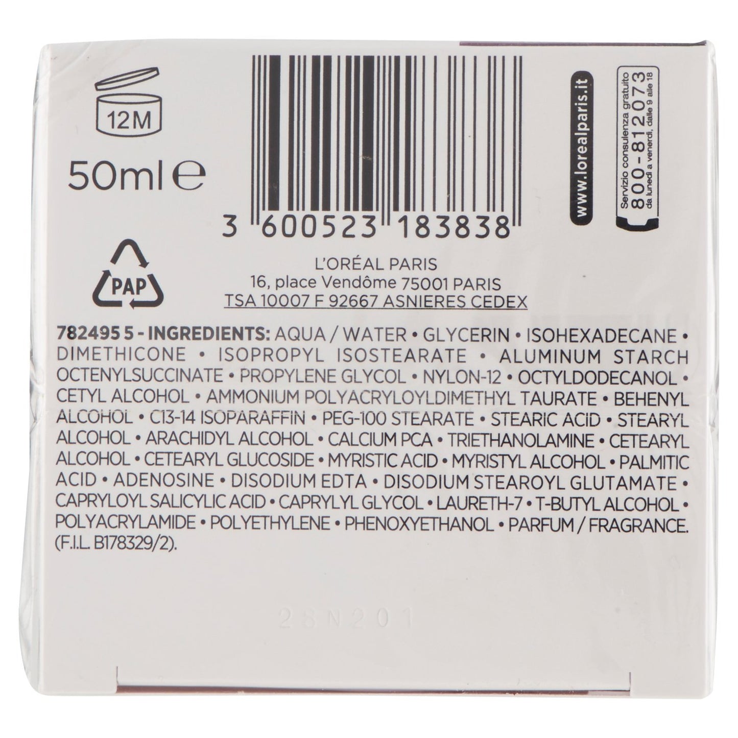 L'ORÉAL Attiva Antirughe 55+ Crema Viso Donna Antirughe Riparatrice Giorno con Calcium, 50 ml