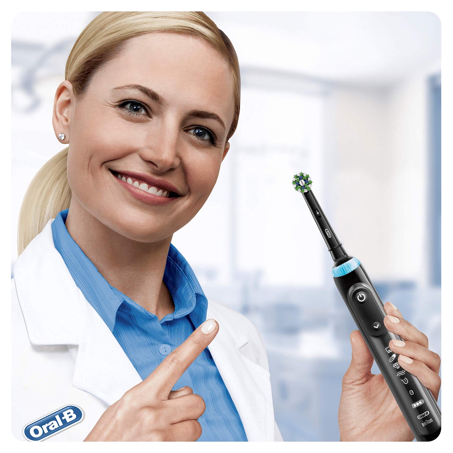 Testine Di Ricambio nere Oral-B Cross Action, Confezione Da 5 Pezzi