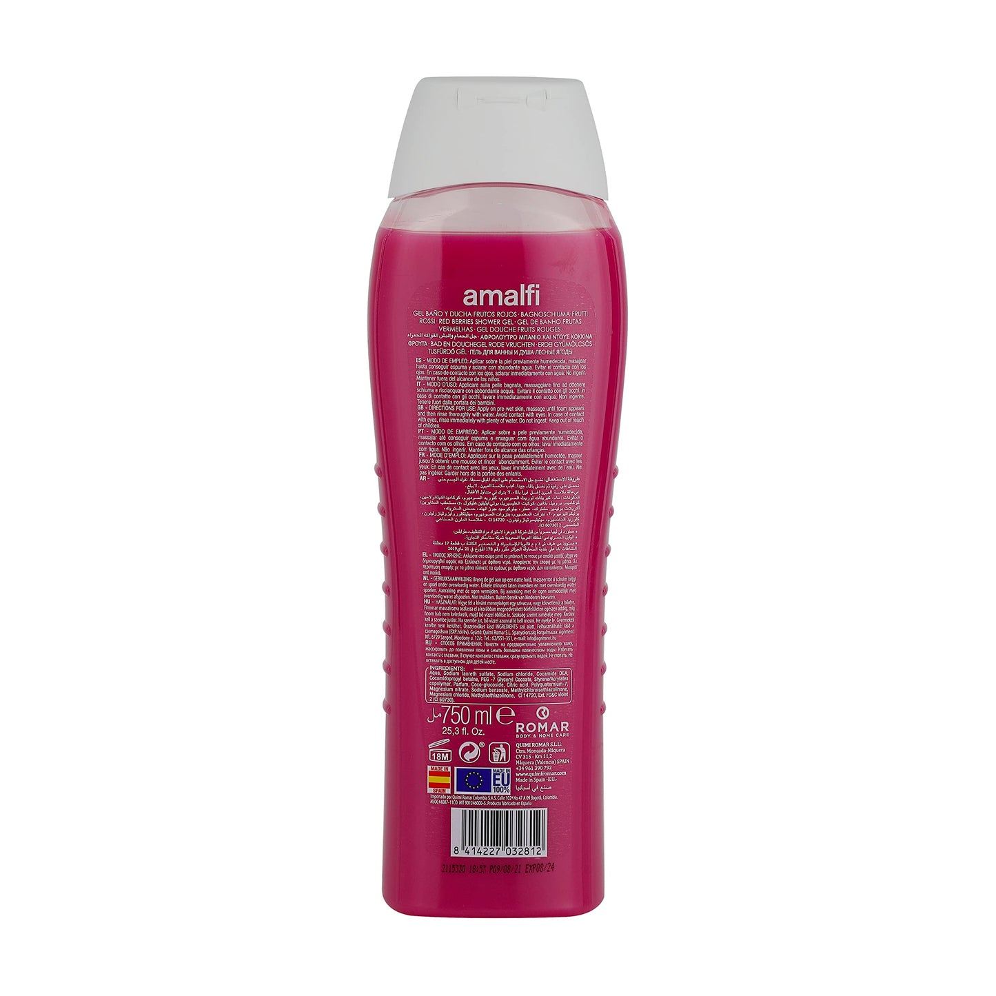Amalfi Dermo Care Bagnodoccia Frutti Rossi, 750 ml