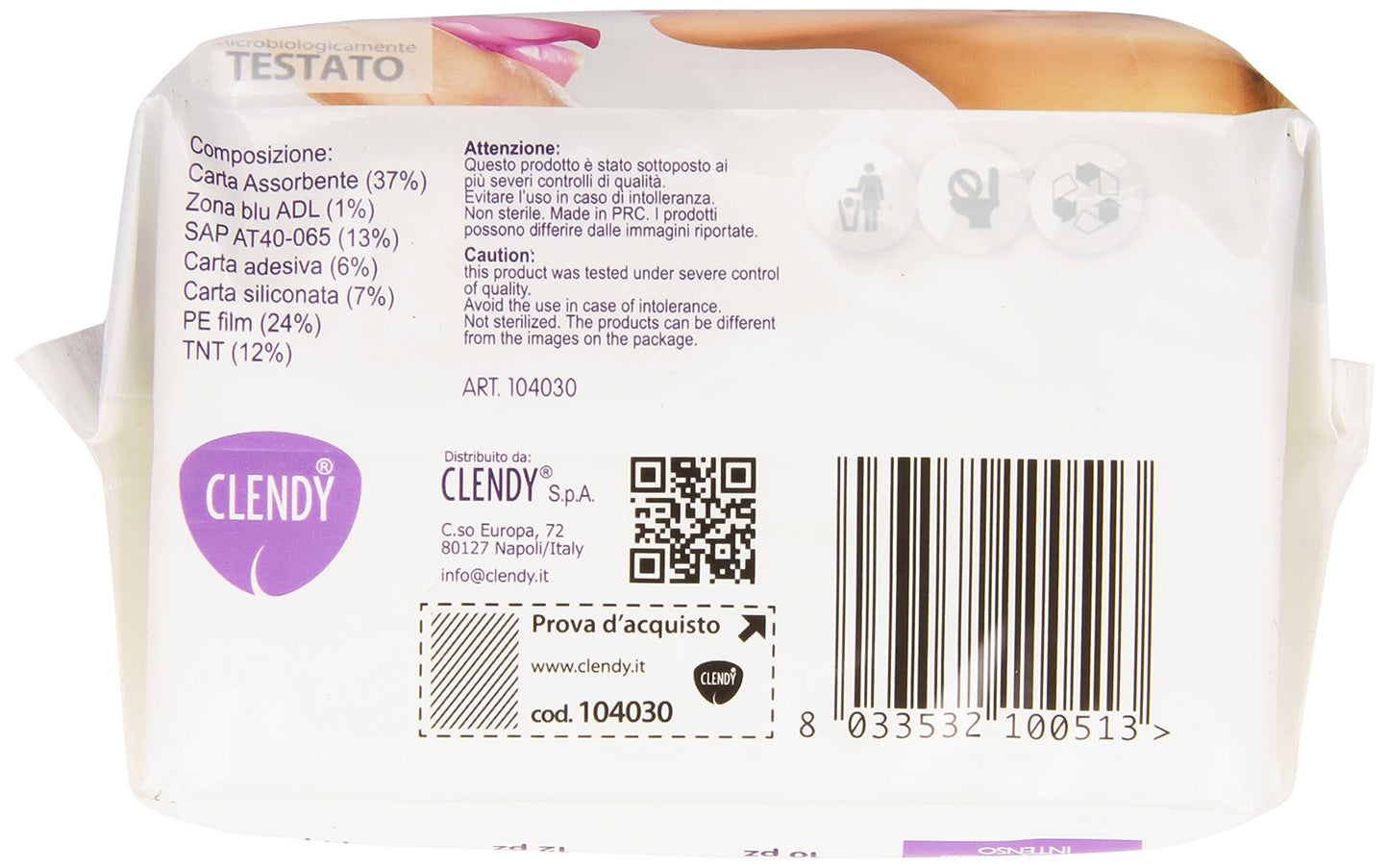 Clendy - Assorbenti Notte, Con Ali - 10 Pezzi