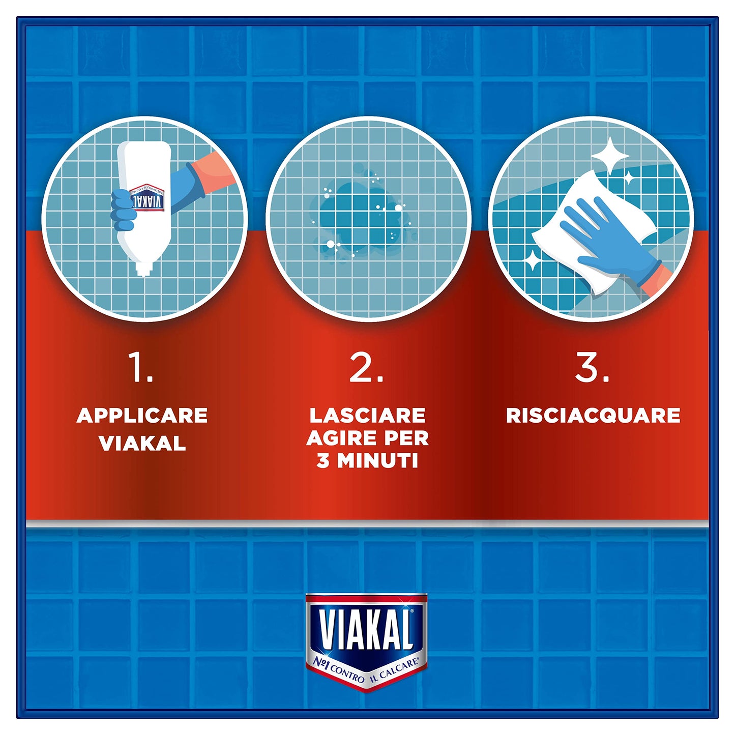 Viakal Anticalcare Detersivo Liquido Bagno, 2 x 630 ml, con Tecnologia Anti-goccia, per un Bagno Pulito e Profumato, 100% di Plastica Riciclata