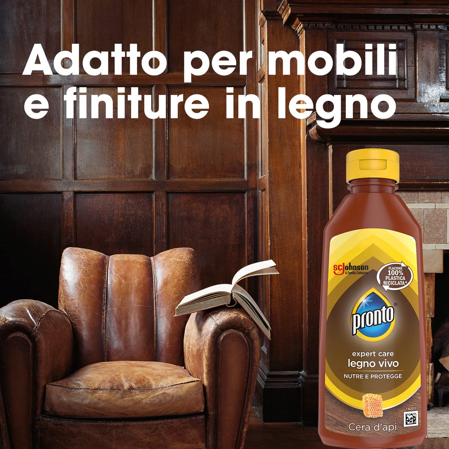 Pronto Legno Vivo, Crema Nutriente e Protettiva con Cera d'Api da 200ml
