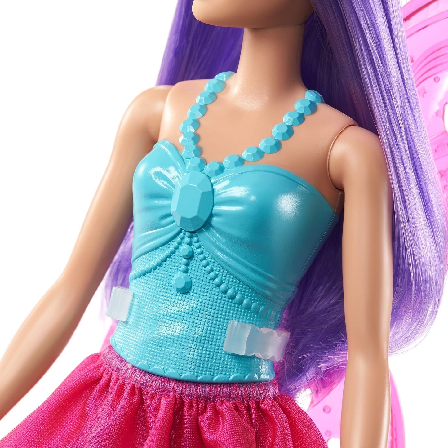 Barbie Dreamtopia-Bambola Fatina cappelli viola e ali rosa