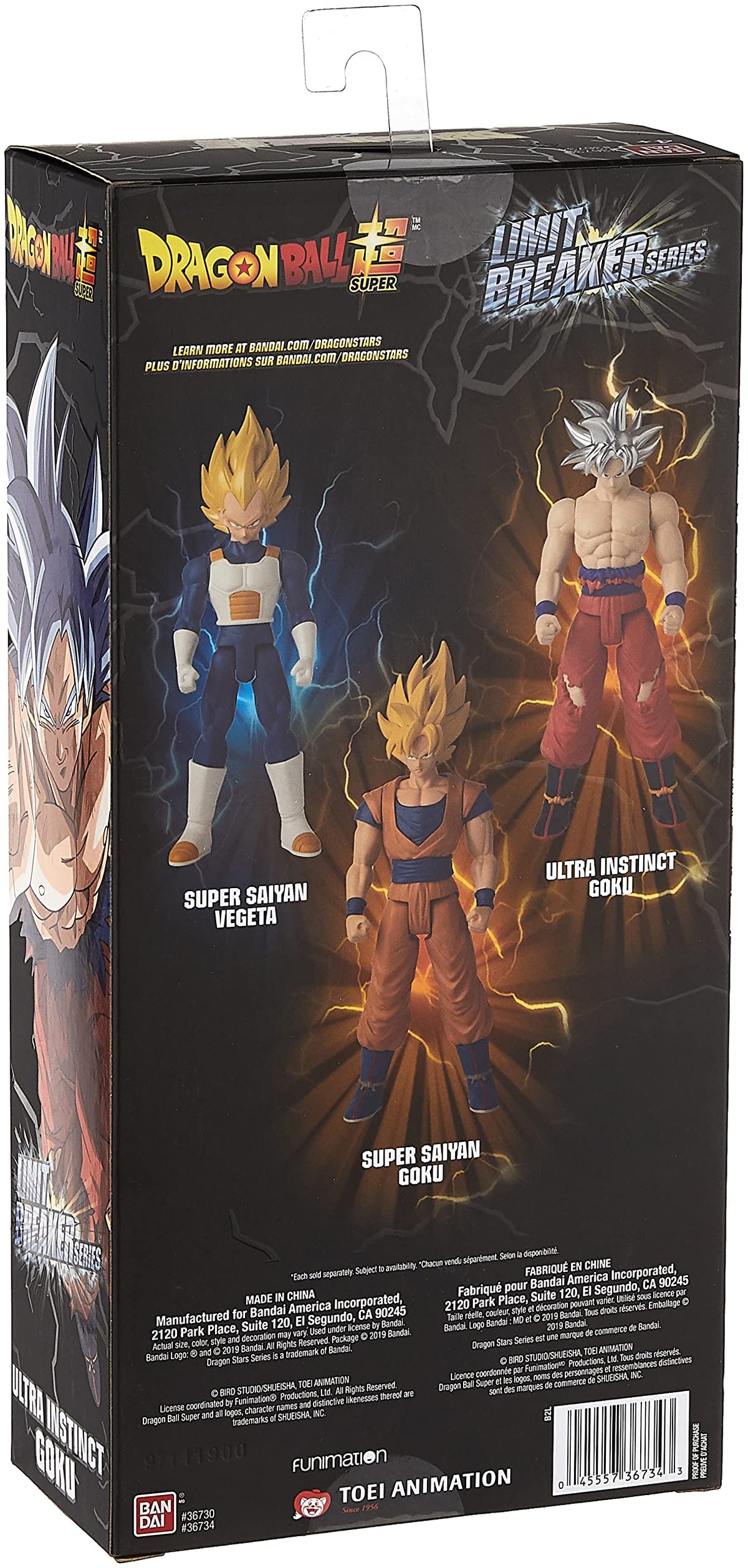 BANDAI Limit Breaker Series Dragon Ball Super Son Goku Ultra Instinct 30cm Action Figure