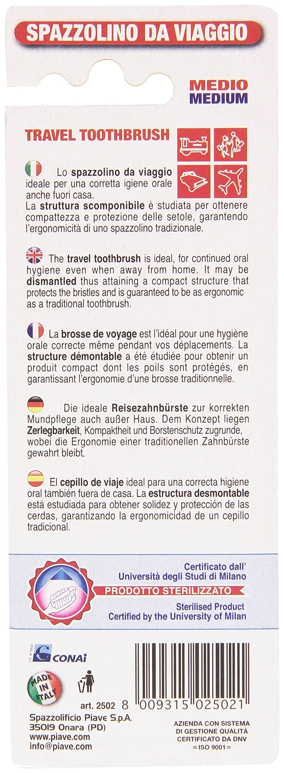 piave spazzolino da viaggio