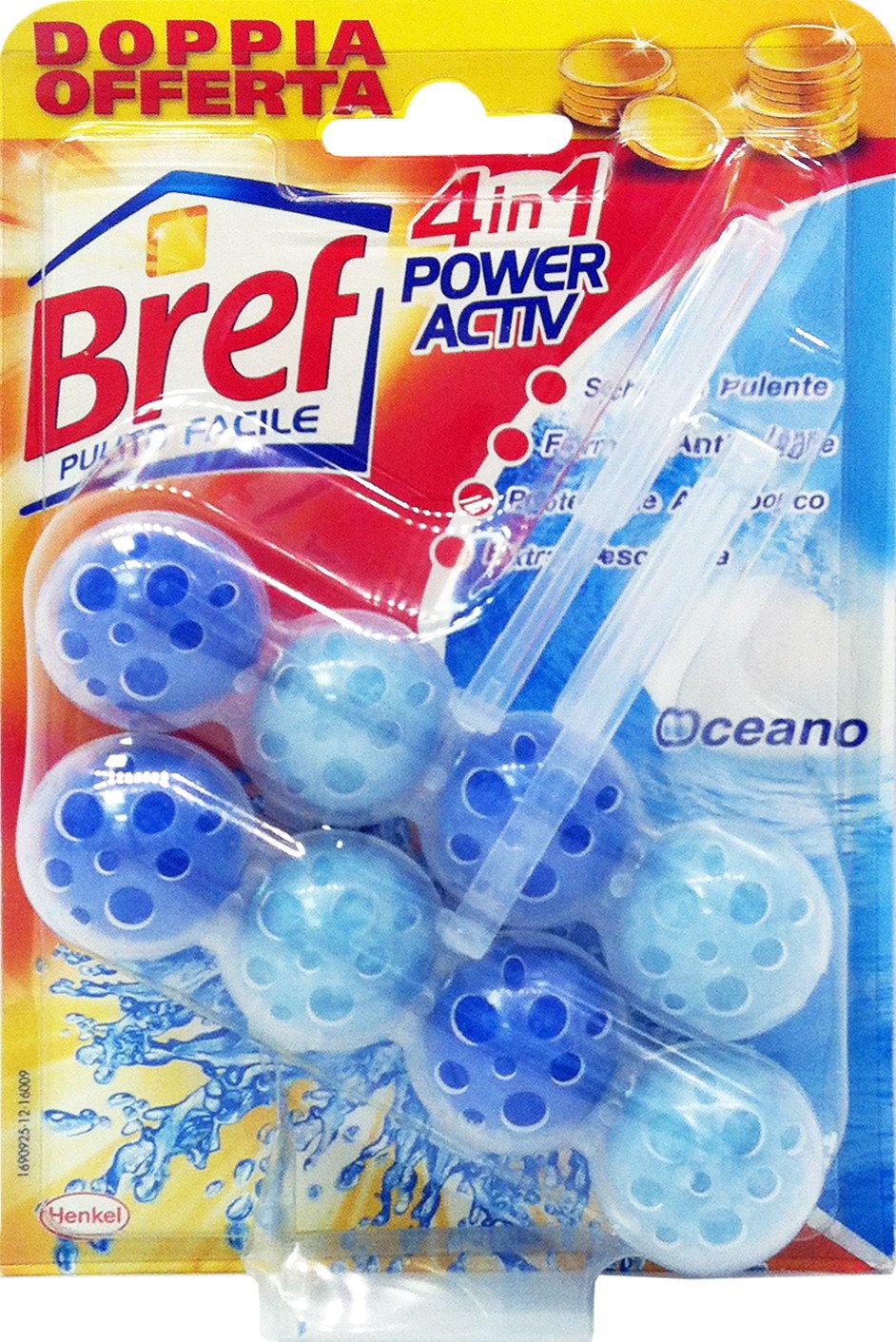 10 x BREF Wc Power Activ Tavoletta Profumata Grammi 51 Duopack