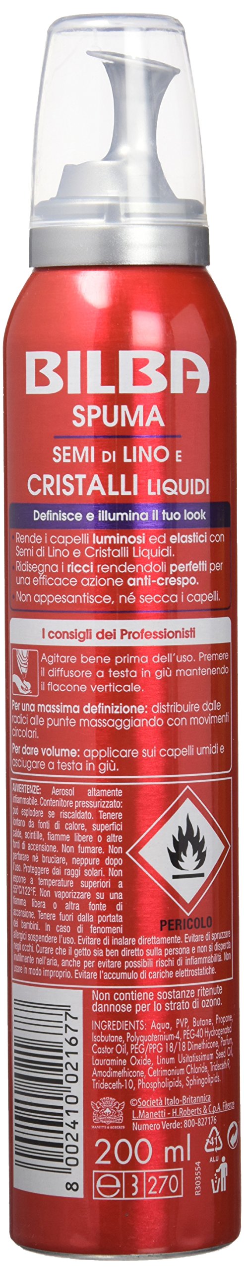 Bilba Spuma Extraforte Semi di Lino e Cristalli Liquidi - 200 ml