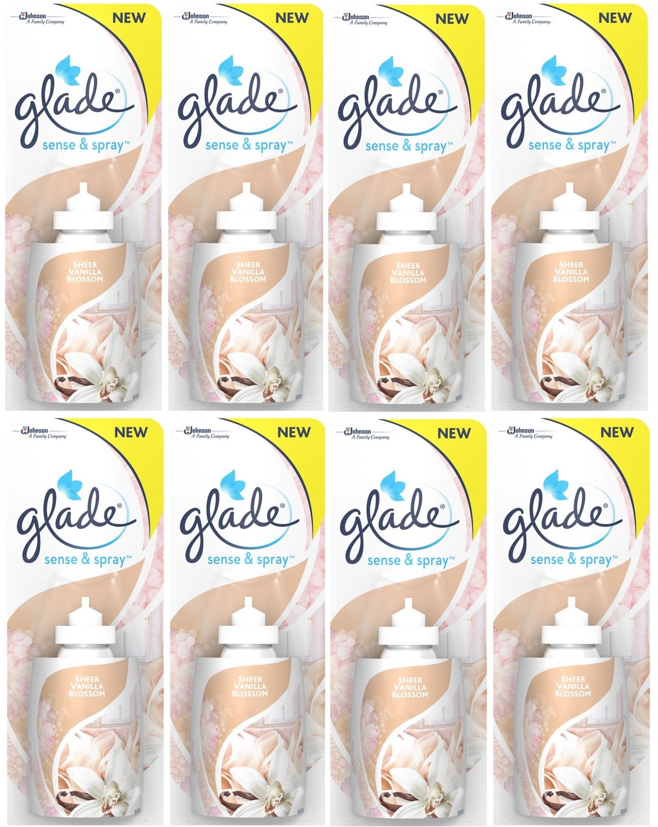 8 ricariche glade Sense & Spray (vaniglia)