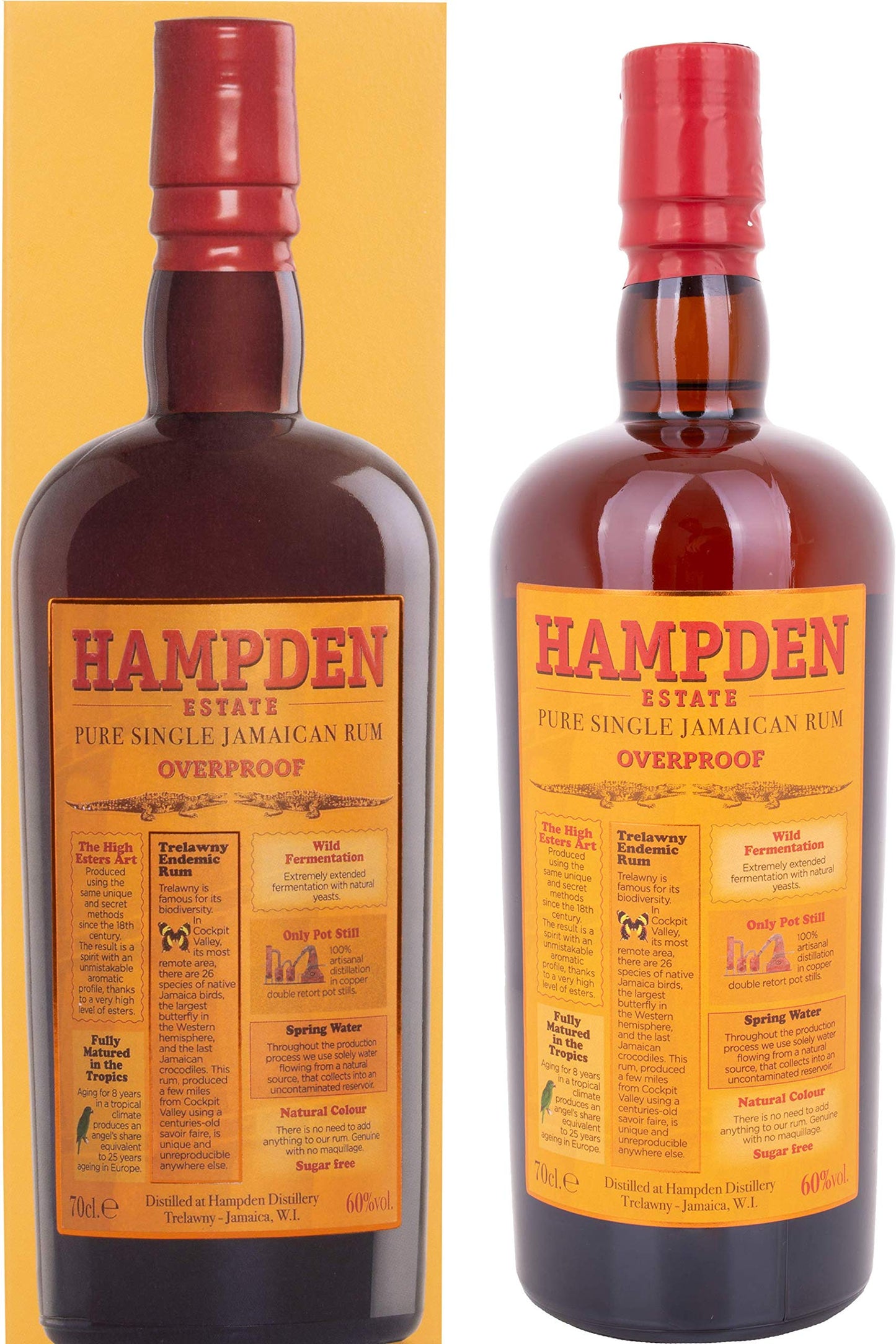 Hampden Estate Pure Single Jamaican Rum OVERPROOF 60% Vol. 0,7l in Giftbox