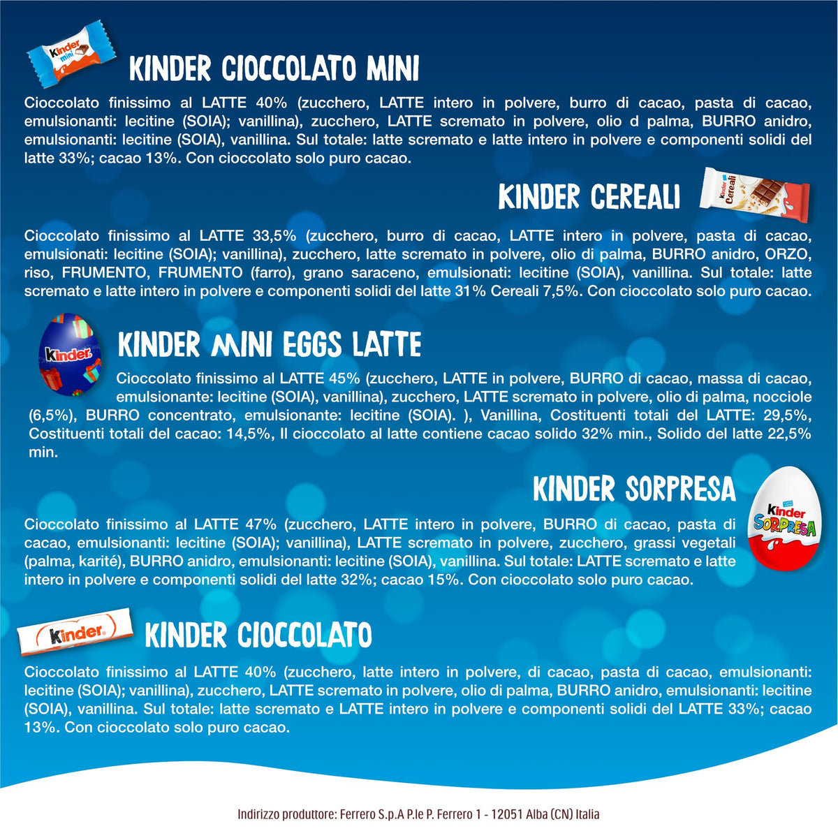 Kinder Tombola - 23 Snack Dolci al Cioccolato Assortiti con Cartelle e Tabellone Idea Realo e per Feste in Avvento, a Natale e Capodanno, 205 grammi
