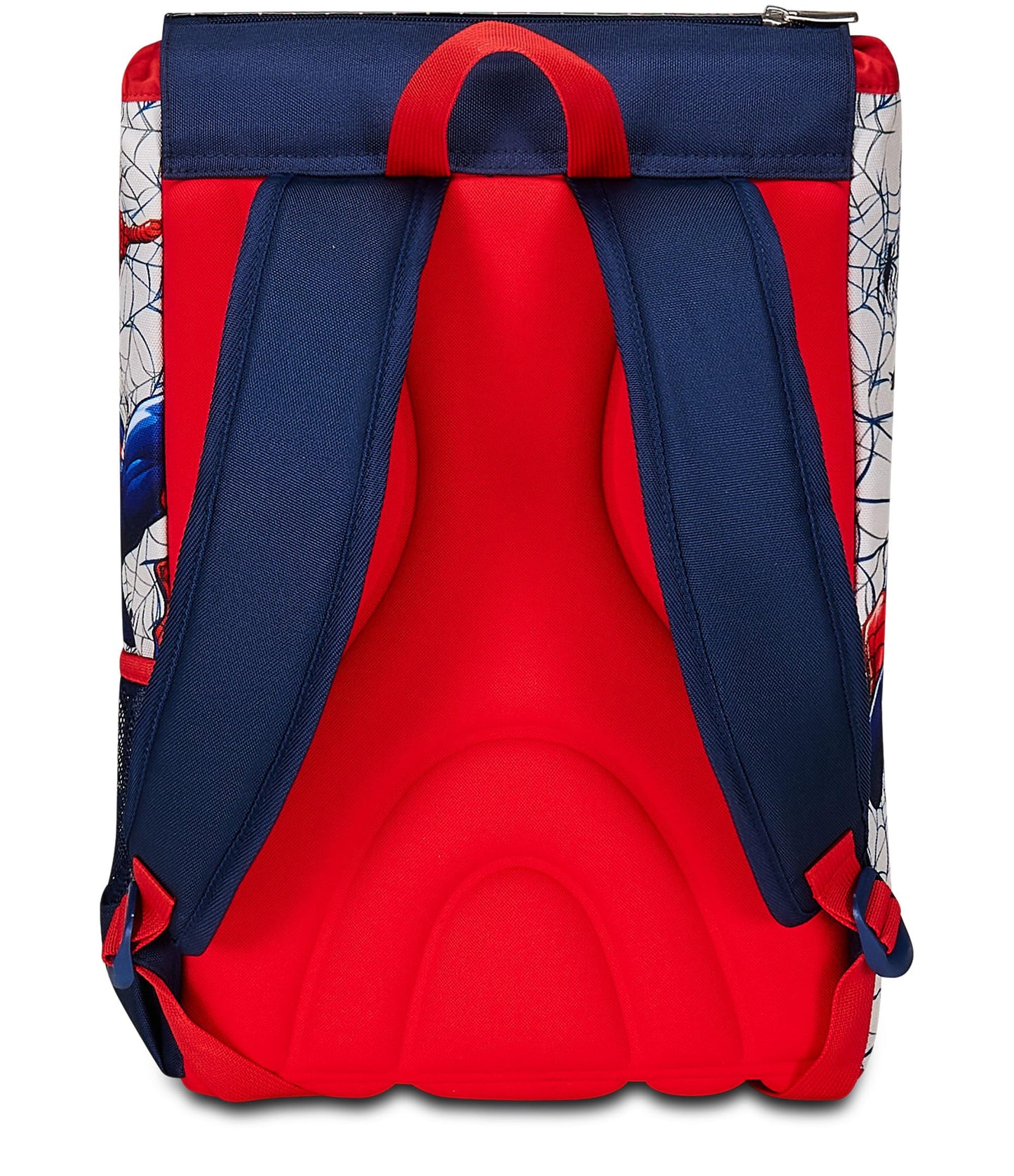 Seven Zaino Scuola Estensibile DISNEY - SPIDER-MAN WEBBED WONDER, Blu Rosso - Zaino Doppio Scomparto Sdoppiabile Tramite Zip e Con Tasca Porta Borraccia, Zaino Bambino - Marvel Merchandising