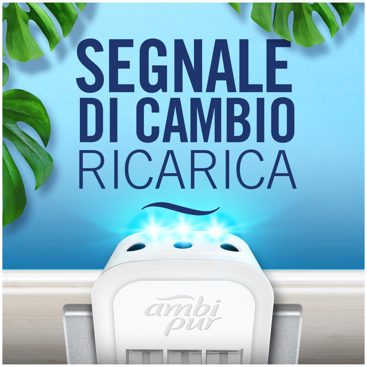 Ambi Pur Fresca Brezza di Capri 3Volution Starter Kit Deodorante Per Ambienti Con Diffusore Elettrico Programma Intelligente 20ml, 3 Diverse Fragranze Per Combattere Gli Odori