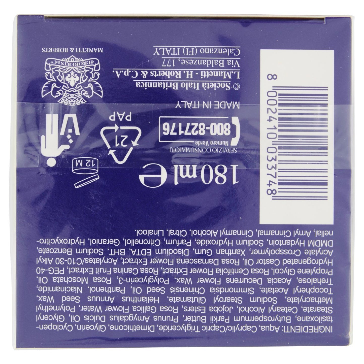 Acqua alle Rose Crema Viso & Corpo senza Età - 180 ml