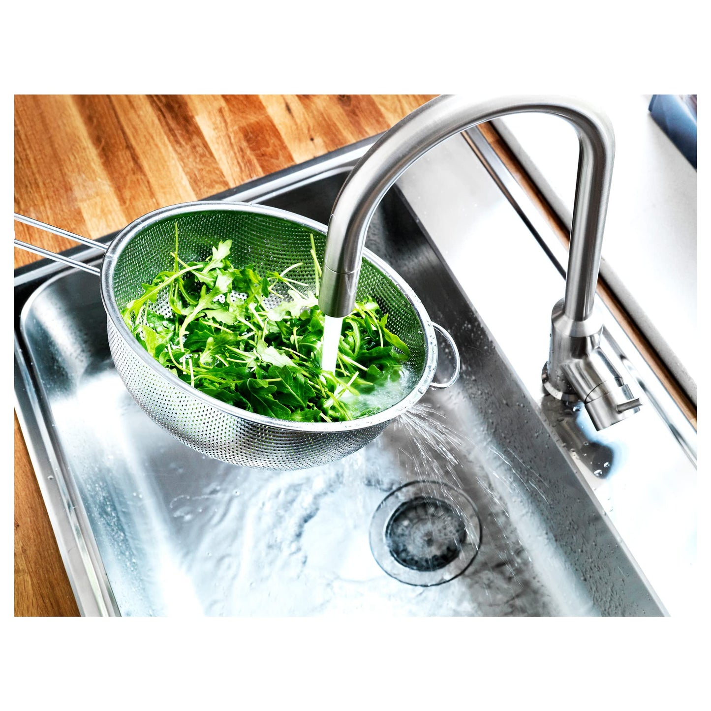 IKEA IDEALISK Scolapasta, Acciaio Inox