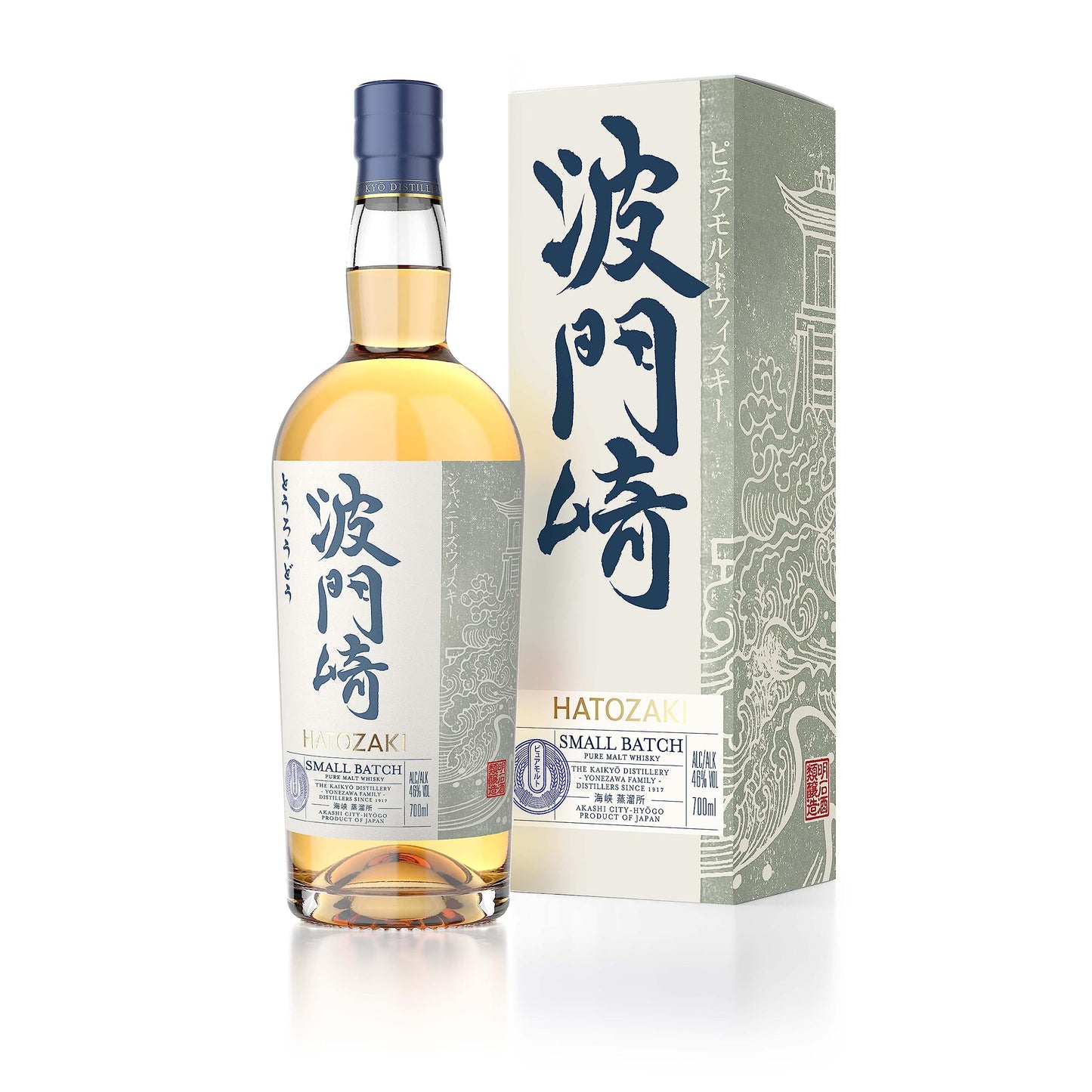 Hatozaki PURE MALT Japanese Blended Whisky 46% Vol. 0,7l in Giftbox