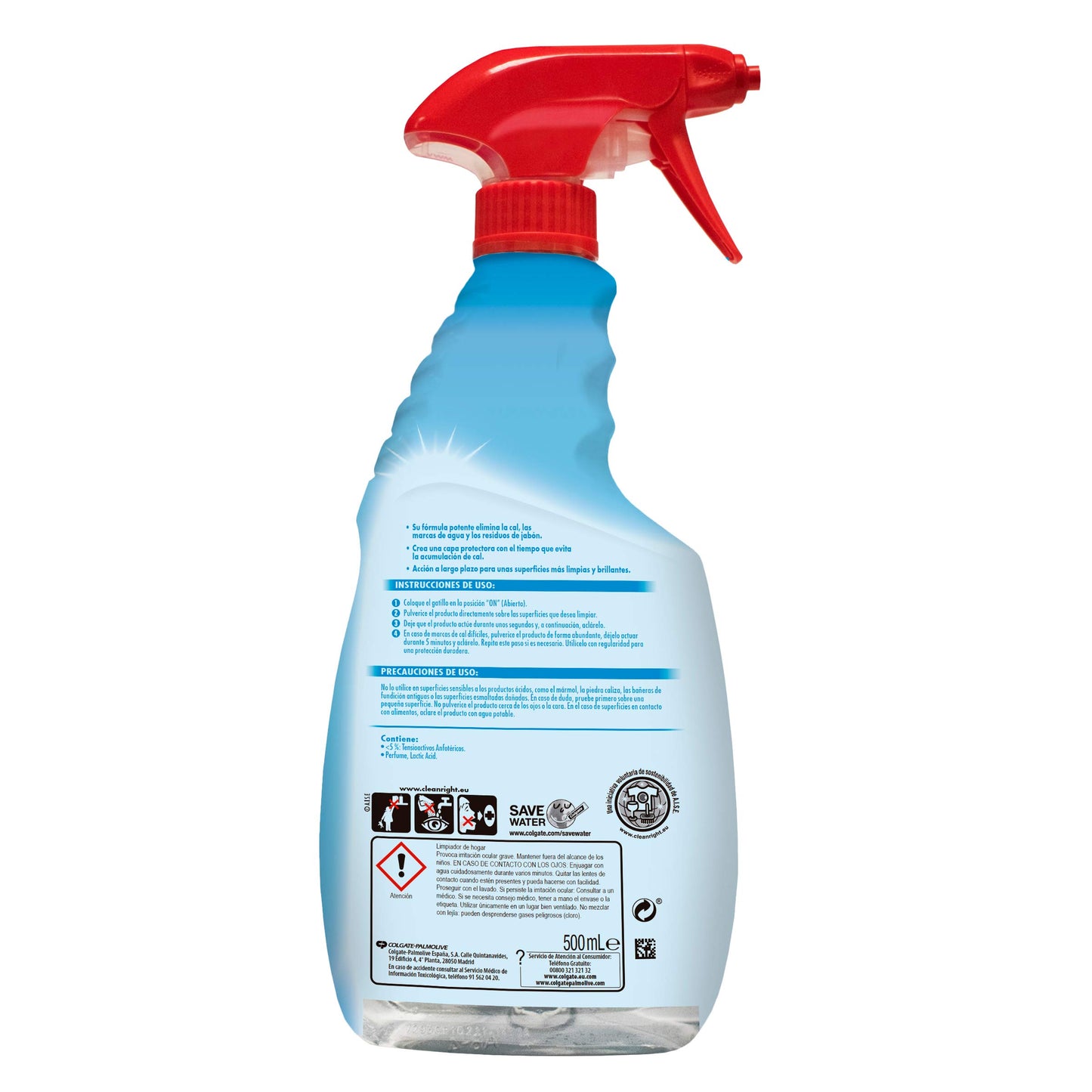 AJAX Detergente 2 in 1 shower power pistola 500 ml