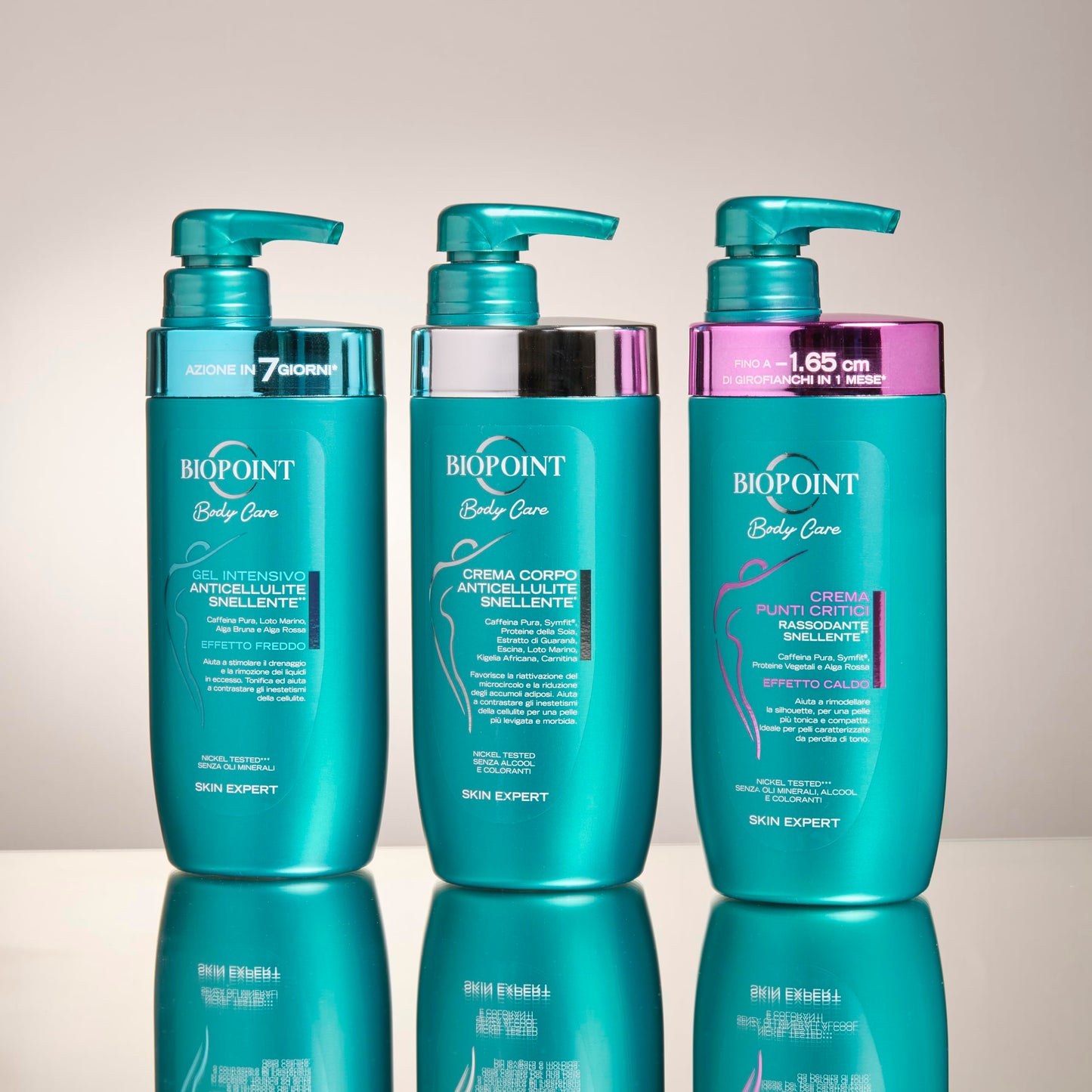 Biopoint - Gel Corpo Intensivo Anticellulite, Effetto Rassodante, Drenante e Tonificante, Favorisce la Riduzione degli Accumuli Adiposi e Contrasta gli Inestetismi, 400 ml