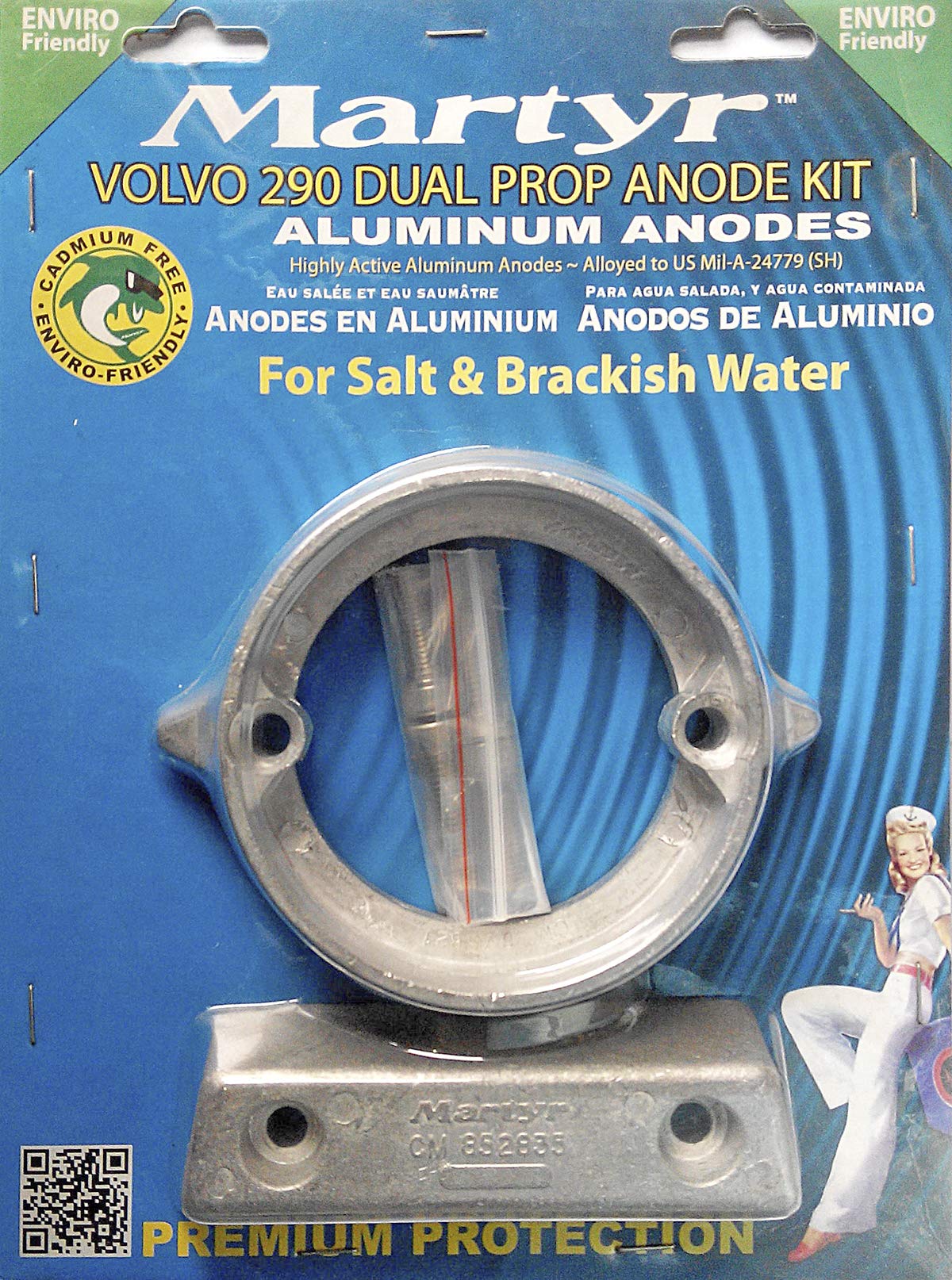 KIT ANODOS VOLVO 290DP ALUMINIO