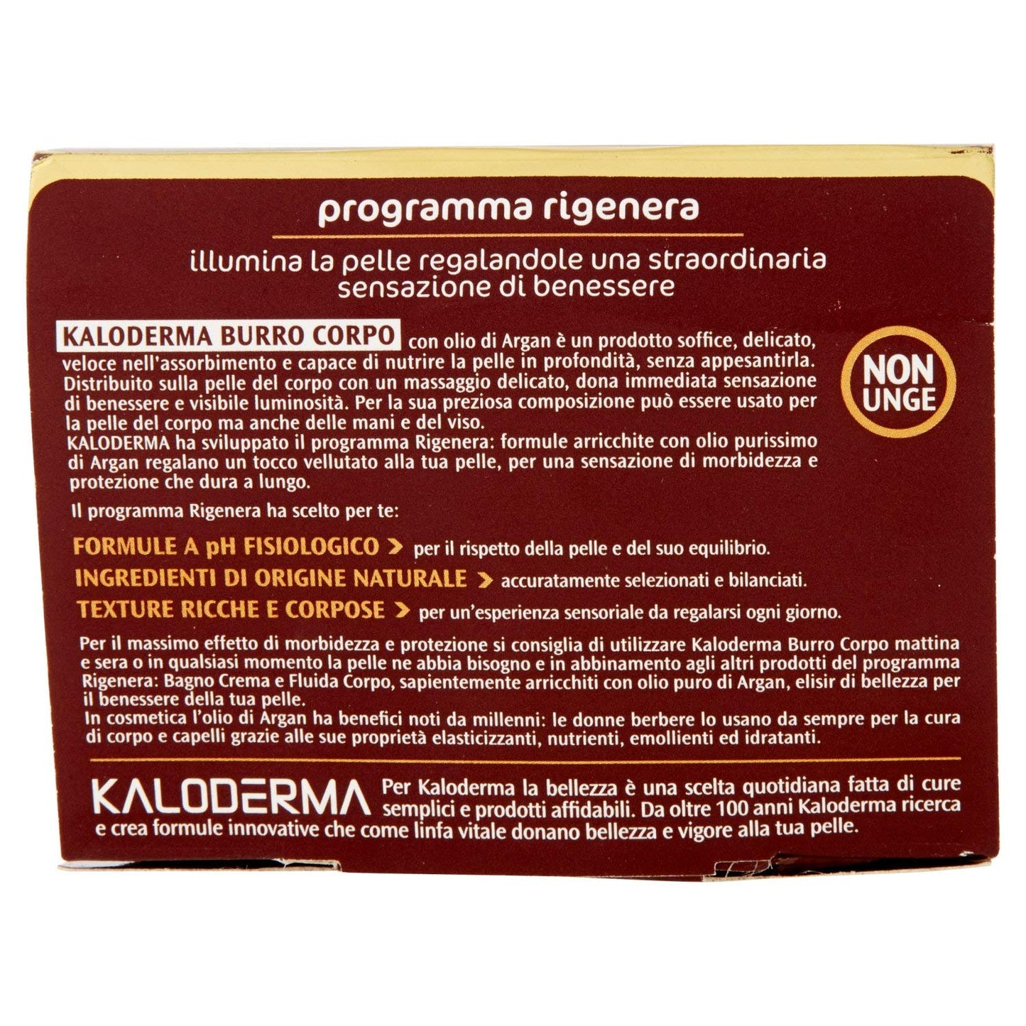 Kaloderma Burro Corpo con Olio di Argan, 300 ml, confezione da 1