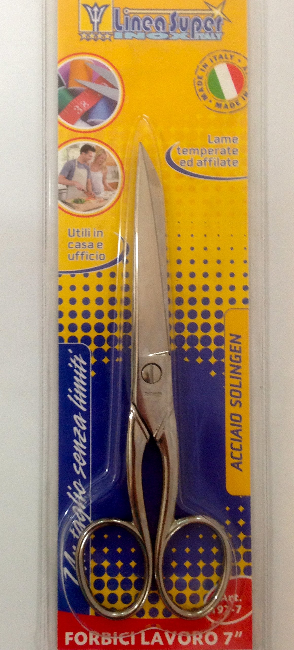 Forbici Da Lavoro Modello 'Francese' In Acciaio Nichelato.