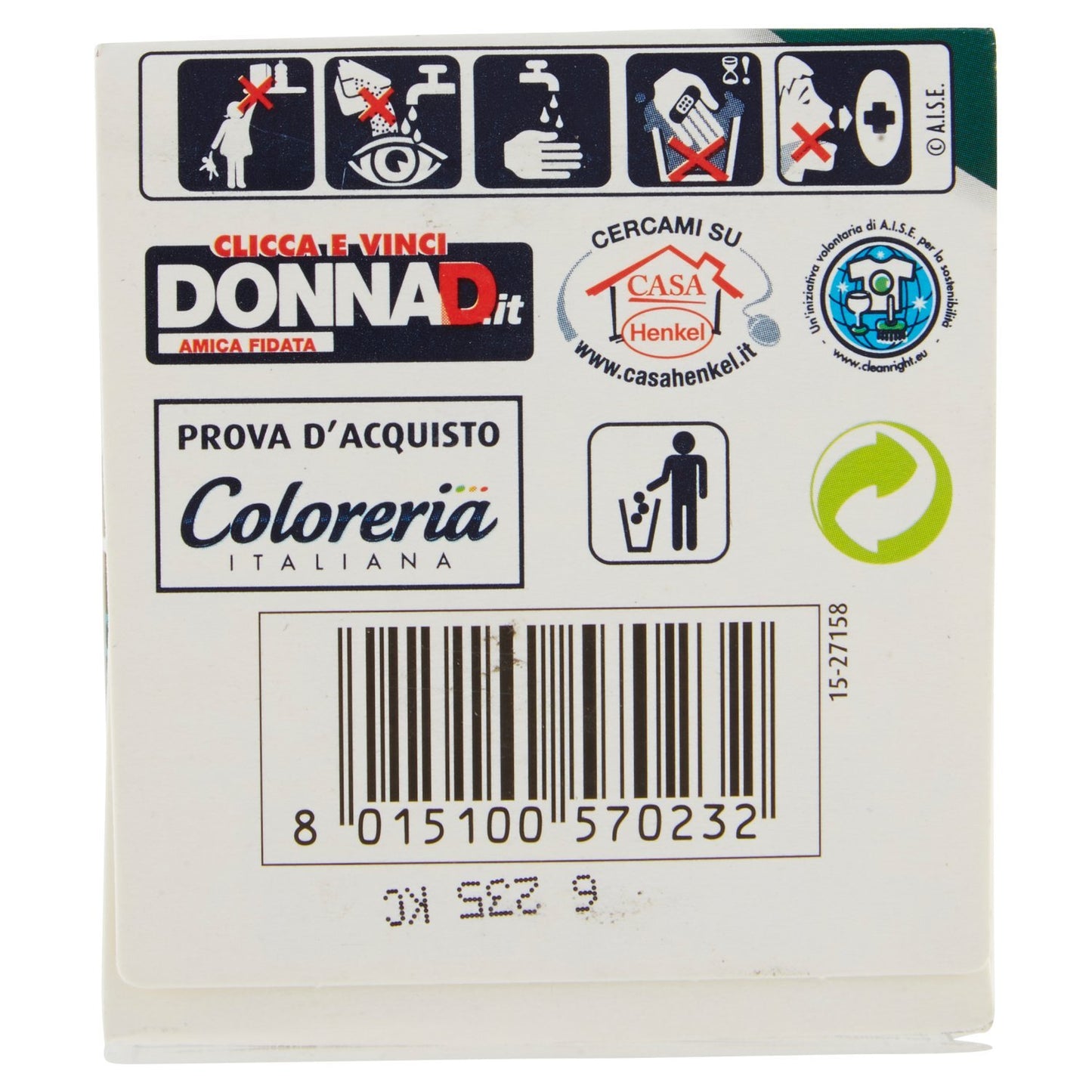 Grey Colorante per Tessuti Coloreria Italiana, Verde Smeraldo - 1 Pacco