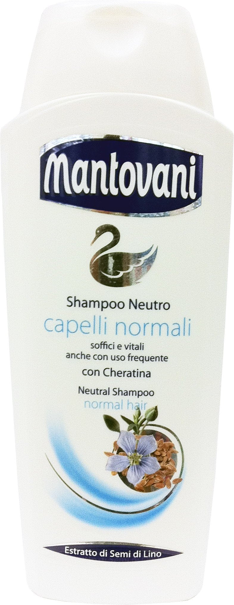 12 x MANTOVANI Shampoo Neutro Capelli Normali 400 ML