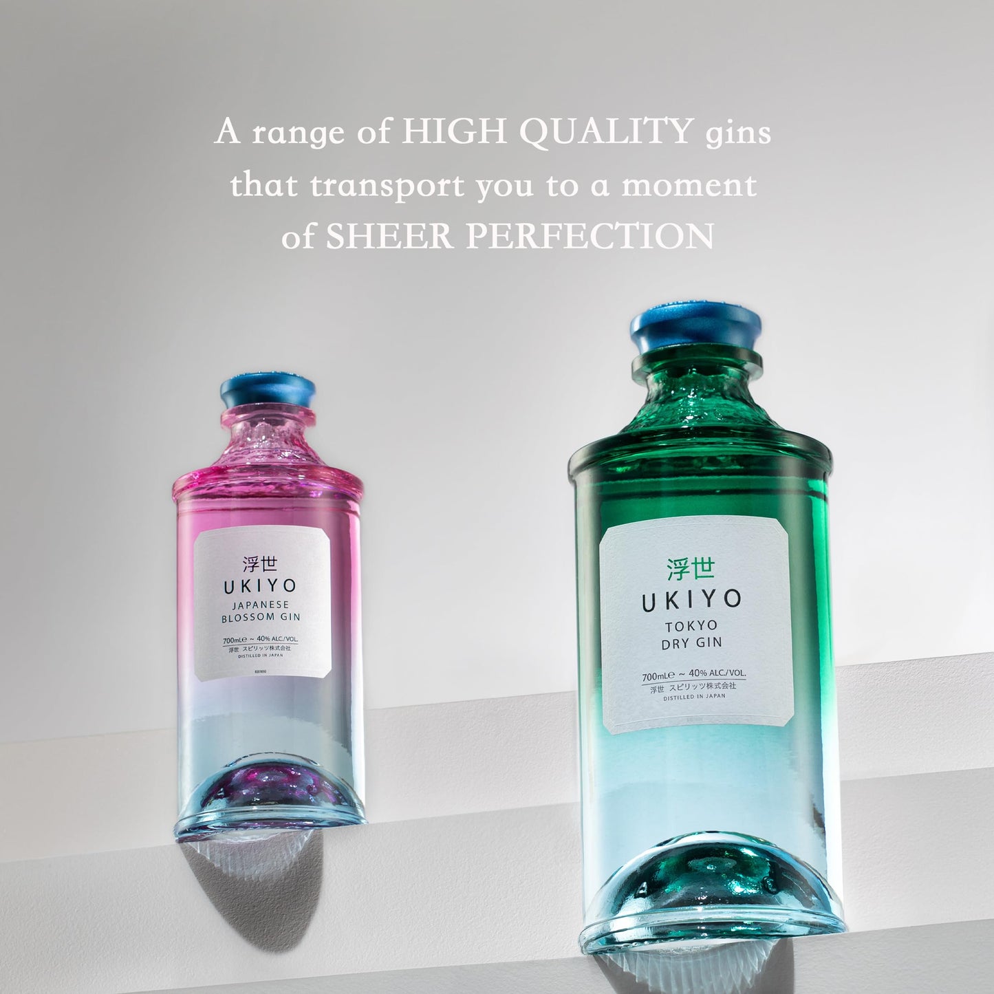 Ukiyo Japanese Blossom Gin 40% Vol. 0,7l