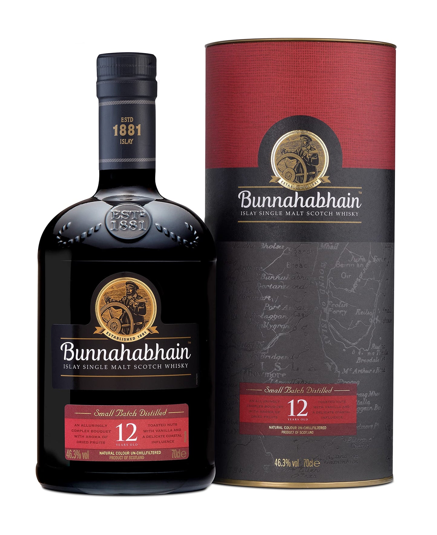 Bunna hab Hain 12 anni di Islay Single Malt Scotch Whisky, 700 ml
