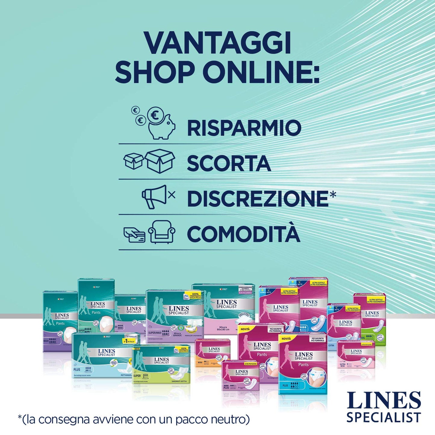 Lines specialist traversa 80x180 cm x 30 pezzi - 2 confezioni da 15 pezzi