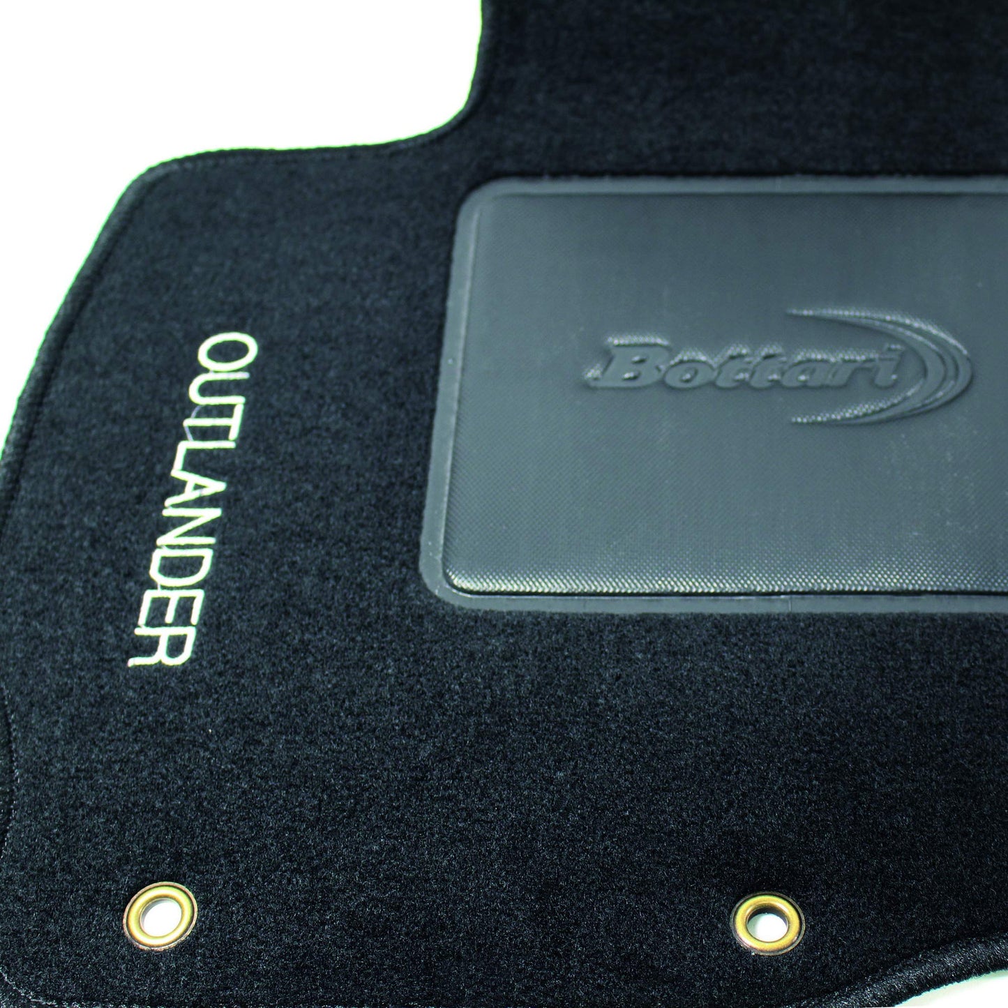 Bottari 39065 Set Tappeti Auto su Misura in Moquette per Mitsubi Modello Outlander , Nero, 4 Pezzi