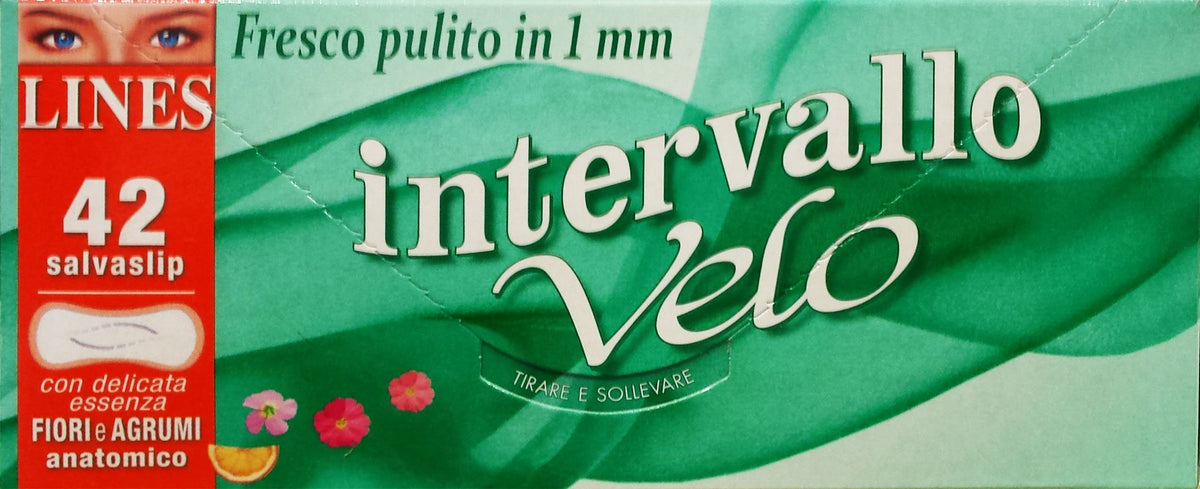 16 x LINES Salvaslip Intervallo Velo Fiori & Agrumi 42 Pezzi