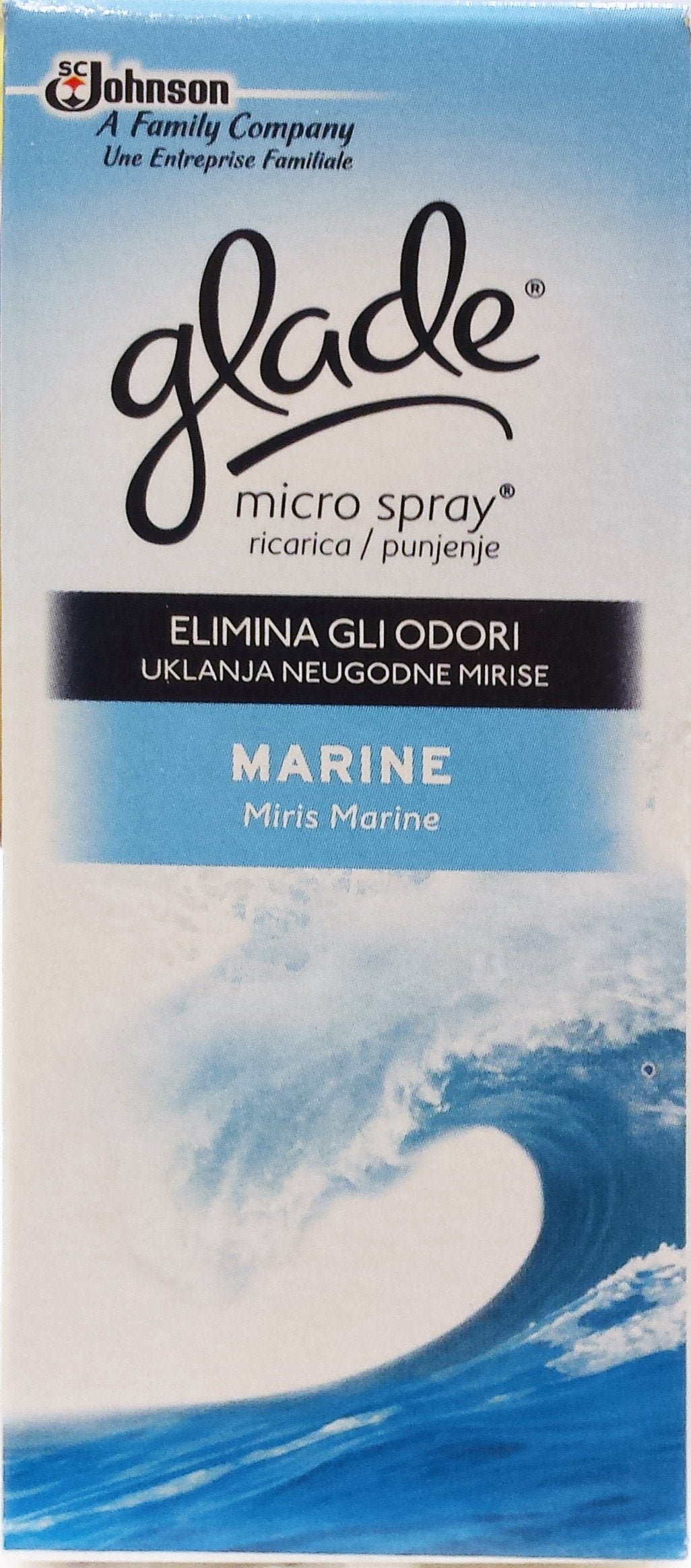 12 x GLADE Deodorante Bagno Microspray Ricarica Profumi Mist.10Ml